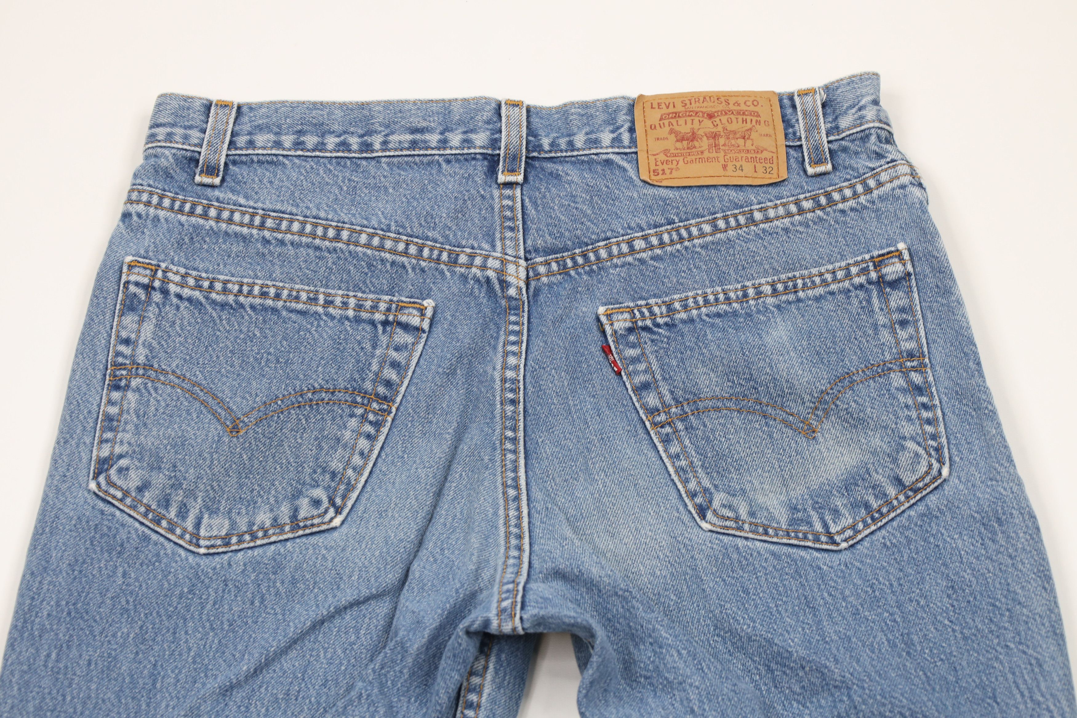 Levi's × Vintage Vintage Y2K 2001 Levis 517 Western Bootcut Flared Jeans USA Size 34 - 12 Thumbnail
