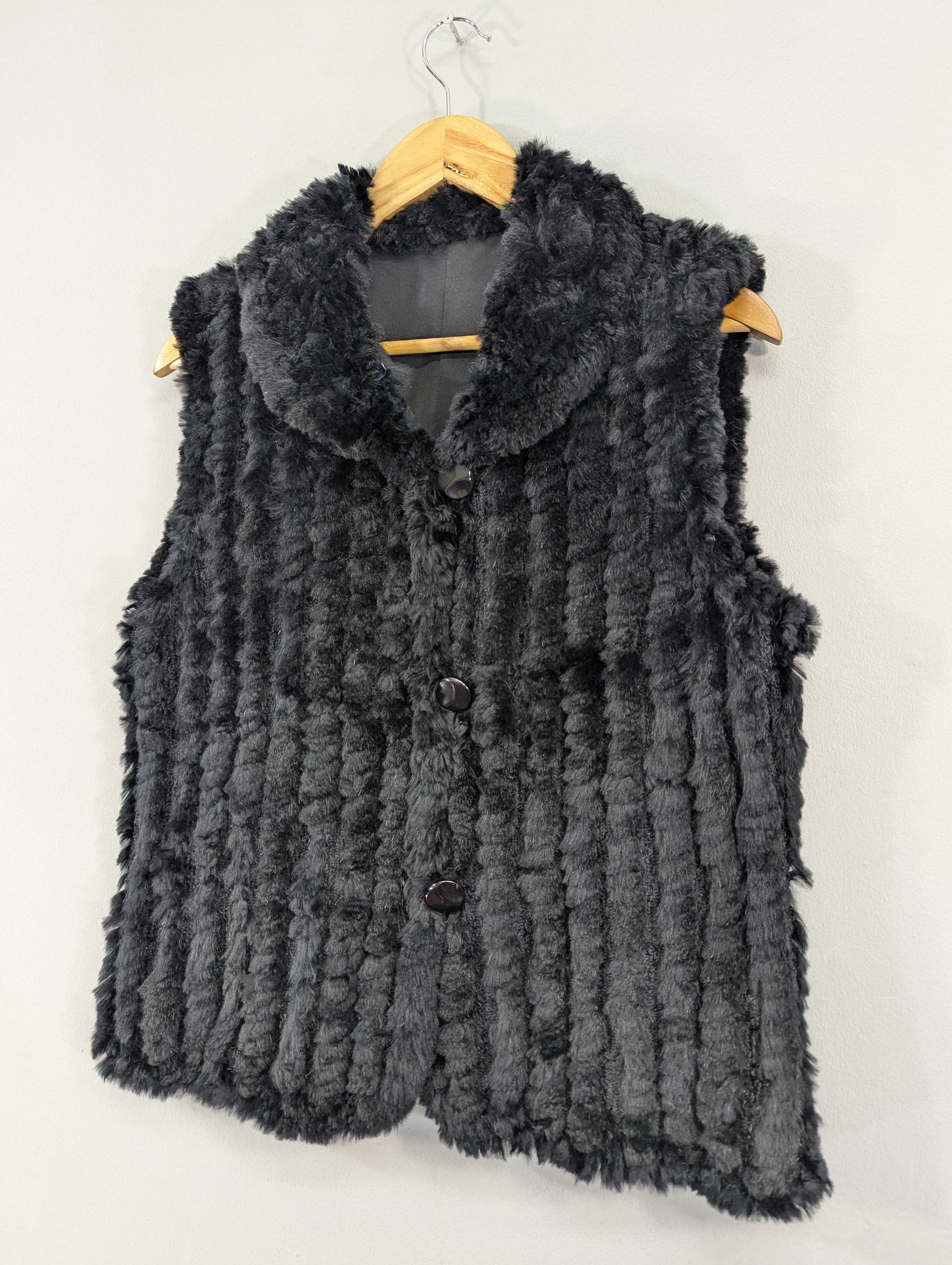 Japanese Brand Unbrand Mink Fur Rabbit Reversible Sleeveless Jacket Size M / US 6-8 / IT 42-44 - 7 Thumbnail