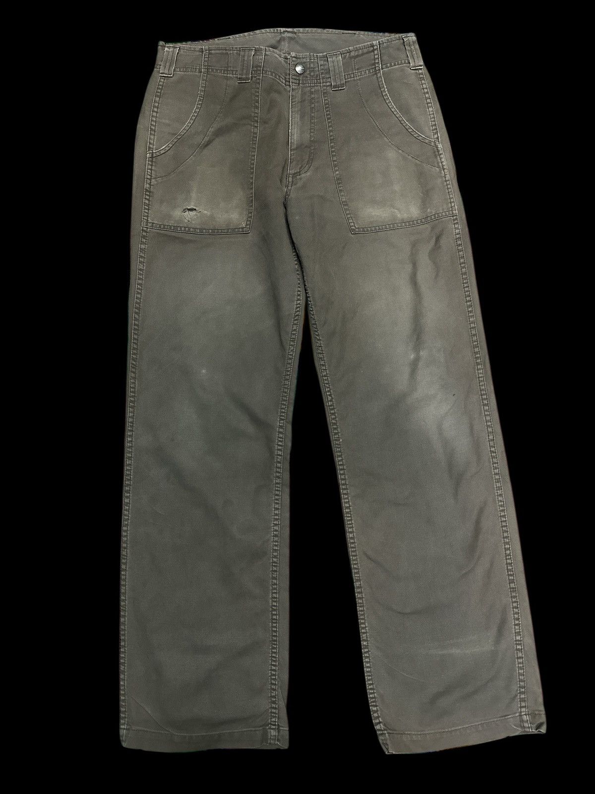 Vintage Disress Vintage Carhatt Bankers Pant 💥 Size US 32 / EU 48 - 3 Thumbnail