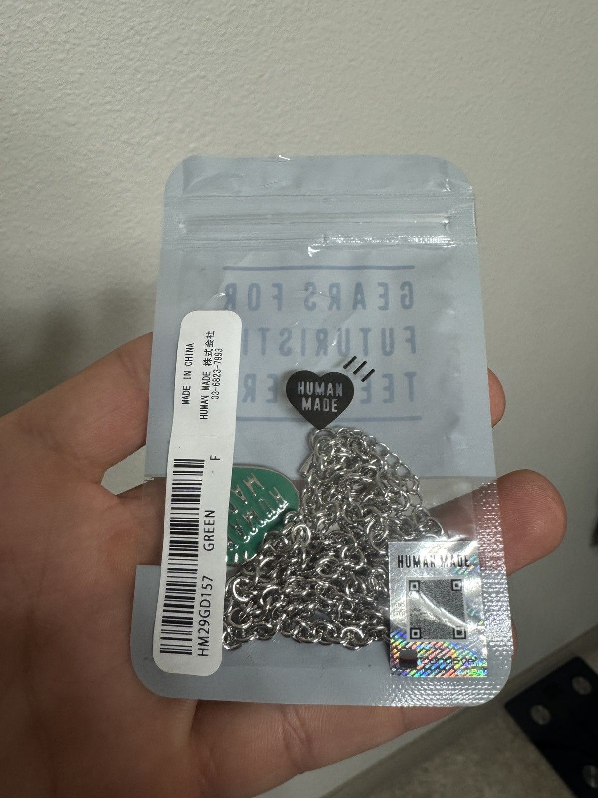Human Made HUMAN MADE GREEN HEART CHAIN NECKLACE 2025 ICONIC LOGO ✅❤️ Size ONE SIZE - 2 Thumbnail