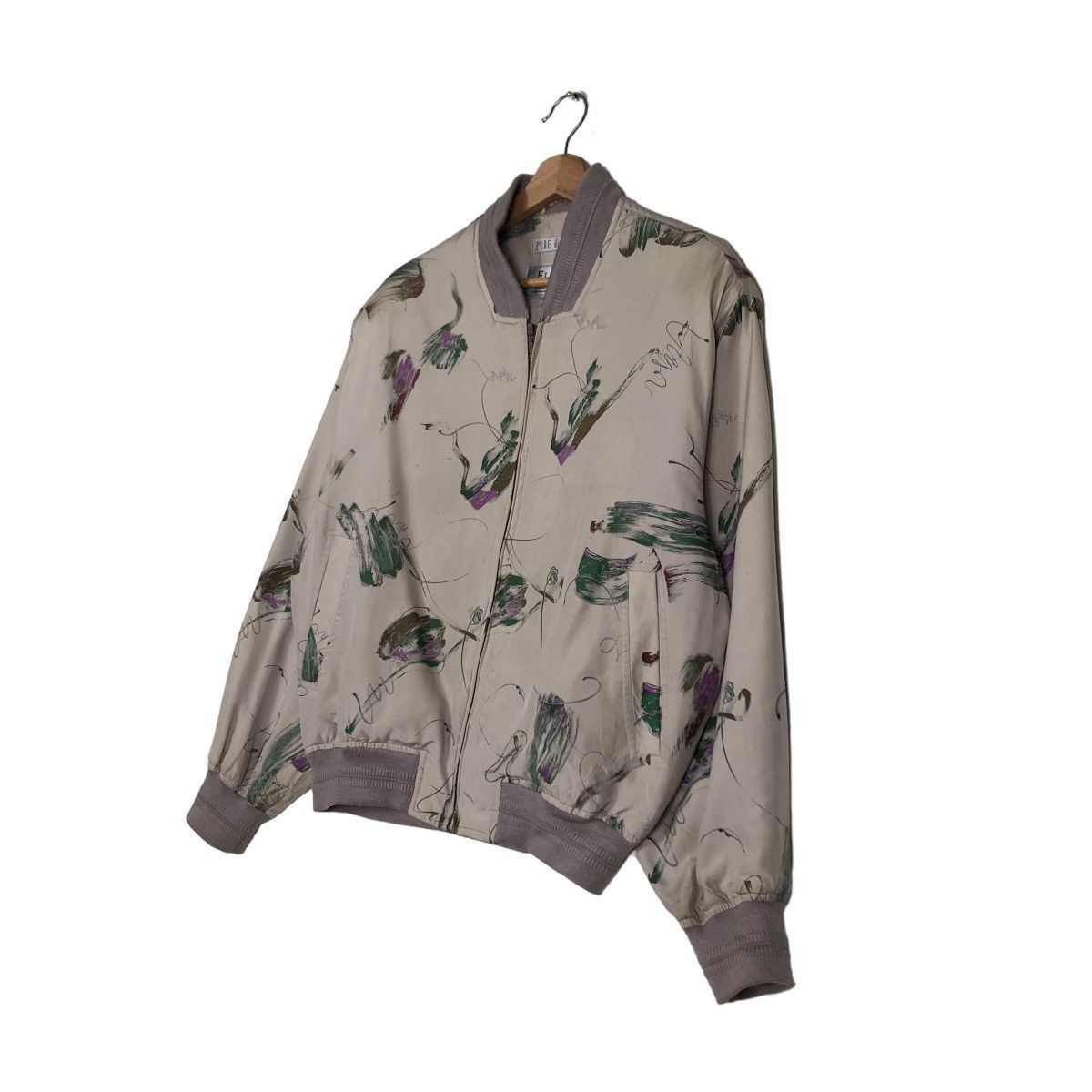 Japanese Brand 🔥Vintage Bomber Jacket Pure Silk Elspia Issey Miyake Size US M / EU 48-50 / 2 - 2 Thumbnail