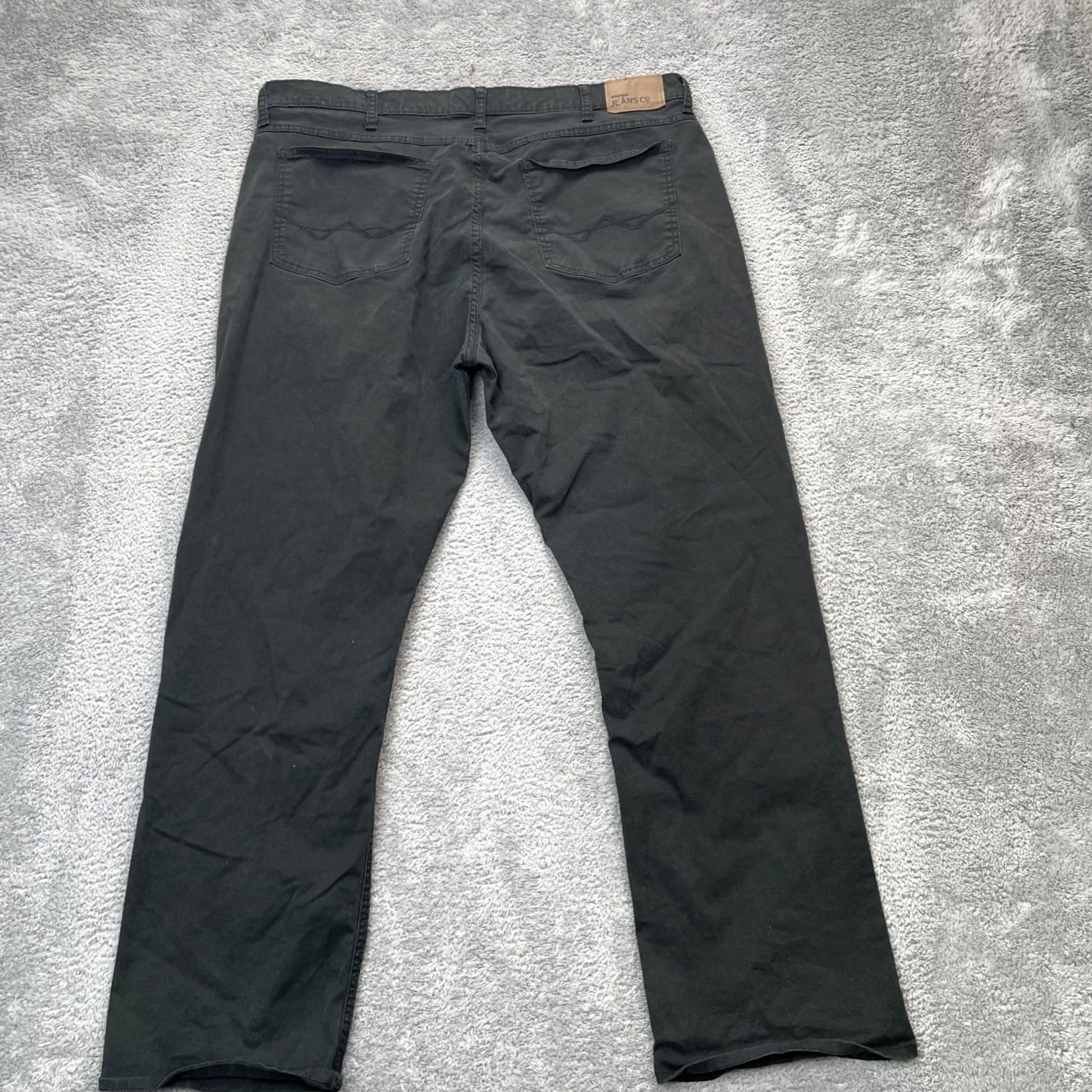 Wrangler VINTAGE Wrangler Pants Mens 40x30 Black Chino Cotton Stretch Straight Fit Dark Wash Size US 40 / EU 56 - 2 Thumbnail