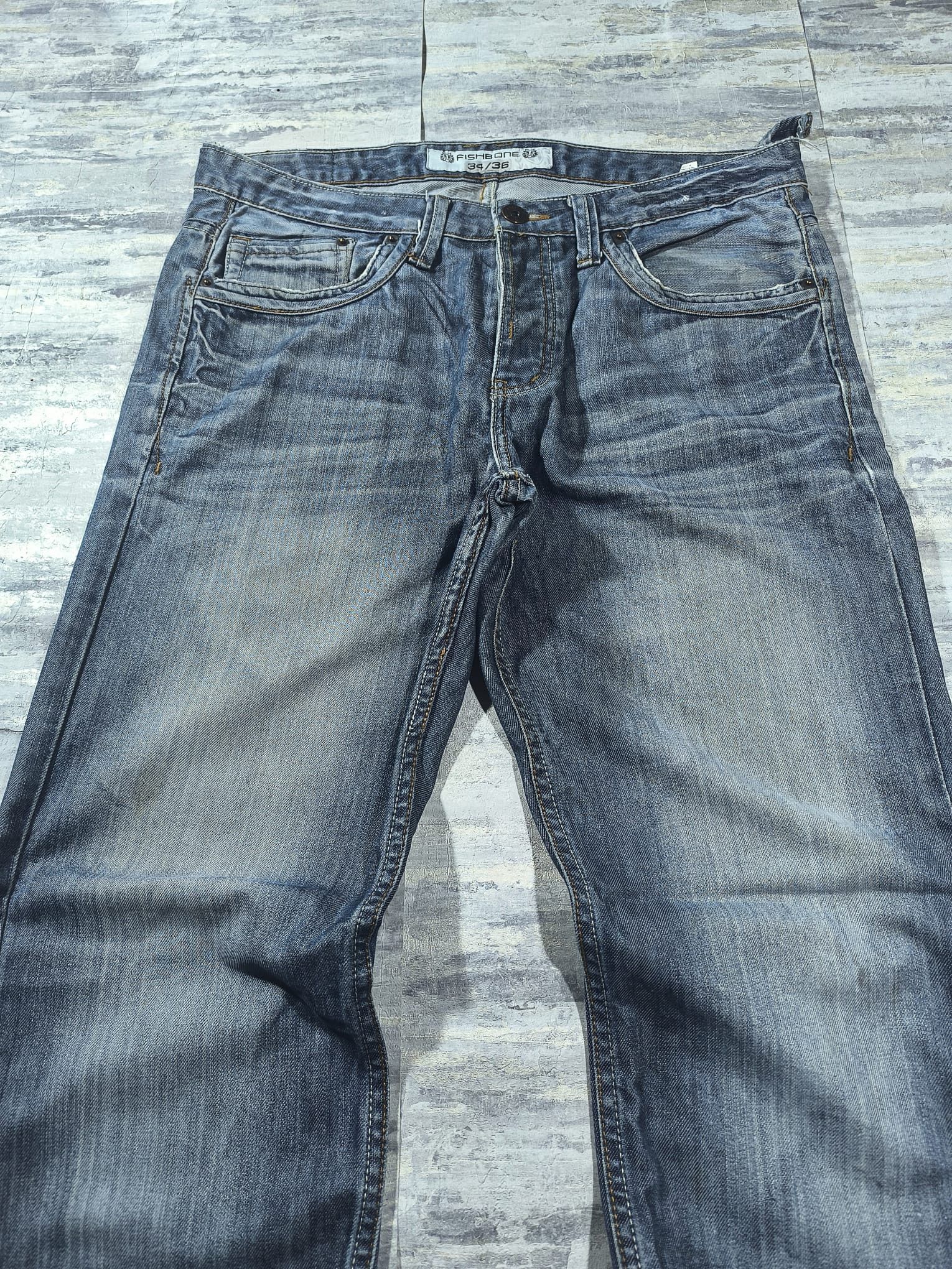 Other Fishbone Y2k Grunge Jeans Unhemmed Distressed Size US 36 / EU 52 - 7 Thumbnail