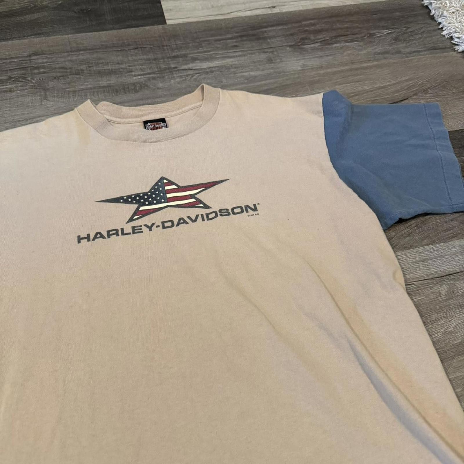Harley Davidson vintage Harley Davidson Barnett El Paso Texas star t shirt Size US XL / EU 56 / 4 - 1 Thumbnail