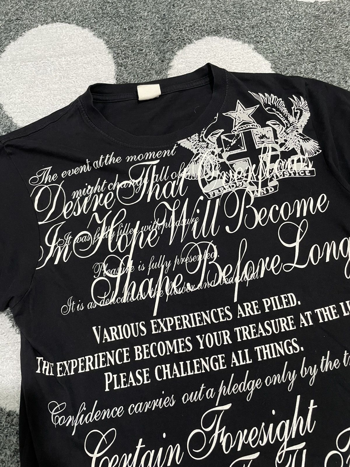 Japanese Brand BEAUMONT CARR POEM TEE Size US M / EU 48-50 / 2 - 3 Thumbnail