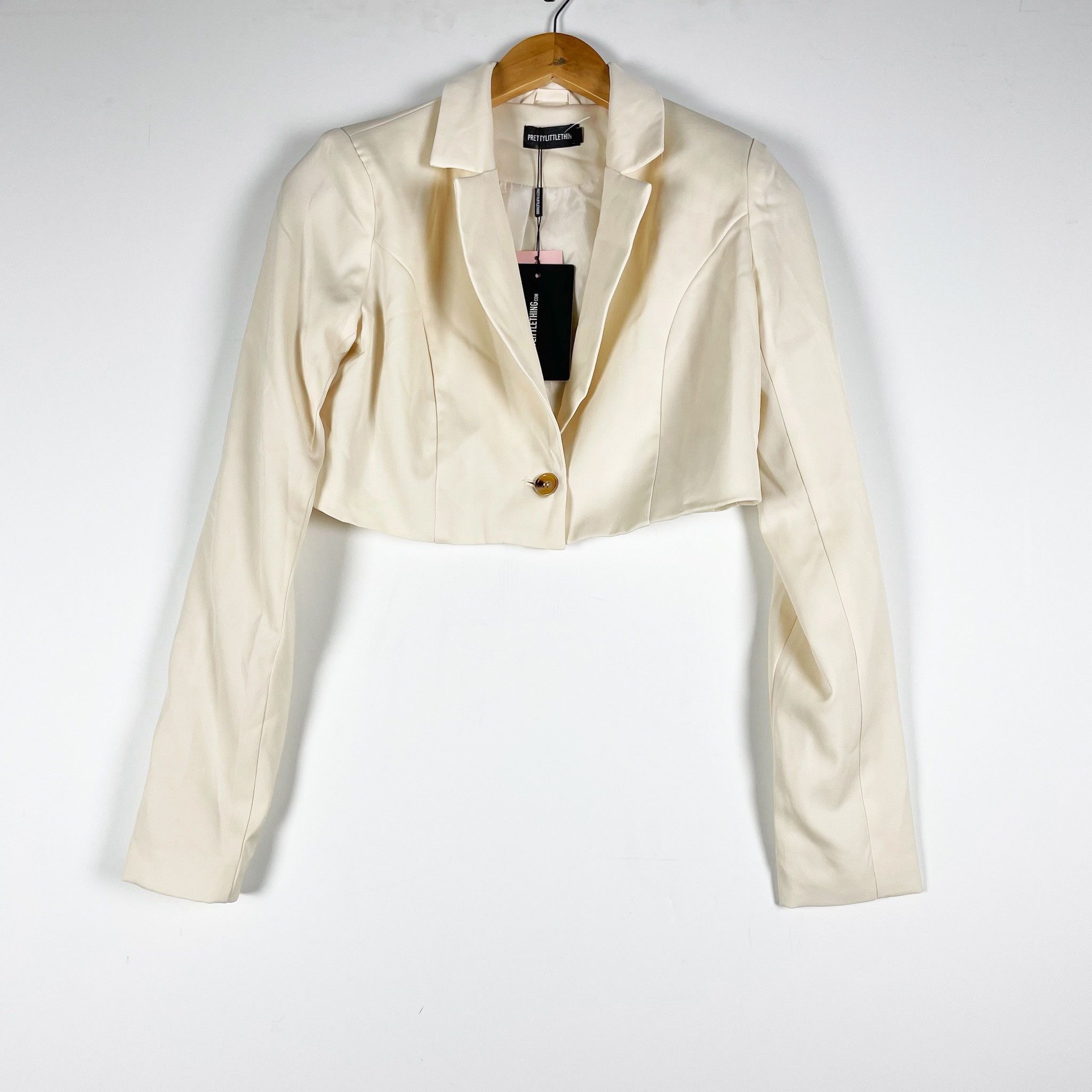 PrettyLittleThing NEW Pretty Little Thing Women's Cream Size XS / US 0-2 / IT 36-38 - 1 Thumbnail