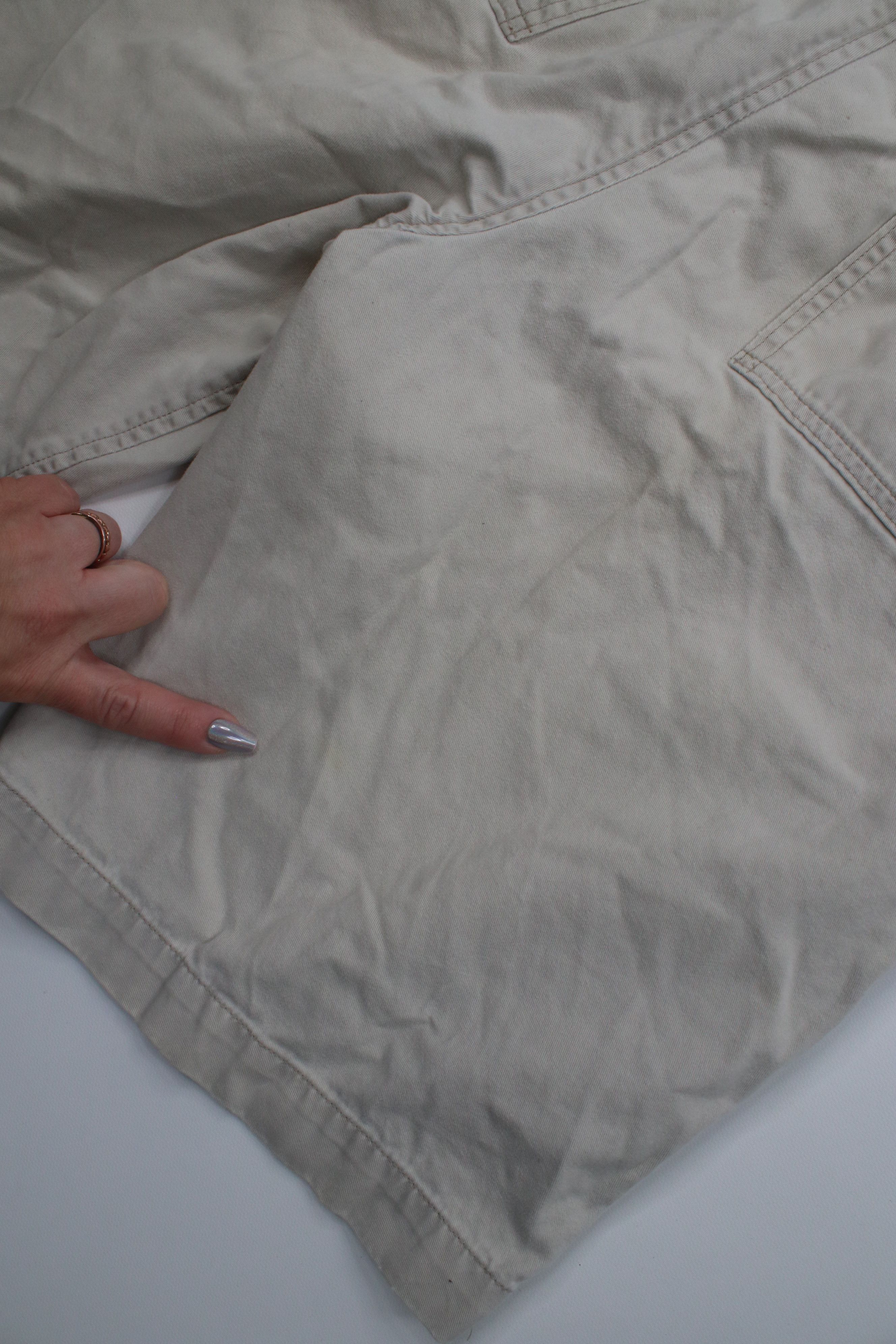 Abercrombie & Fitch Vintage 90s Y2K Abercrombie & Fitch Heavy Chino Shorts Beige Size US 30 / EU 46 - 14 Thumbnail