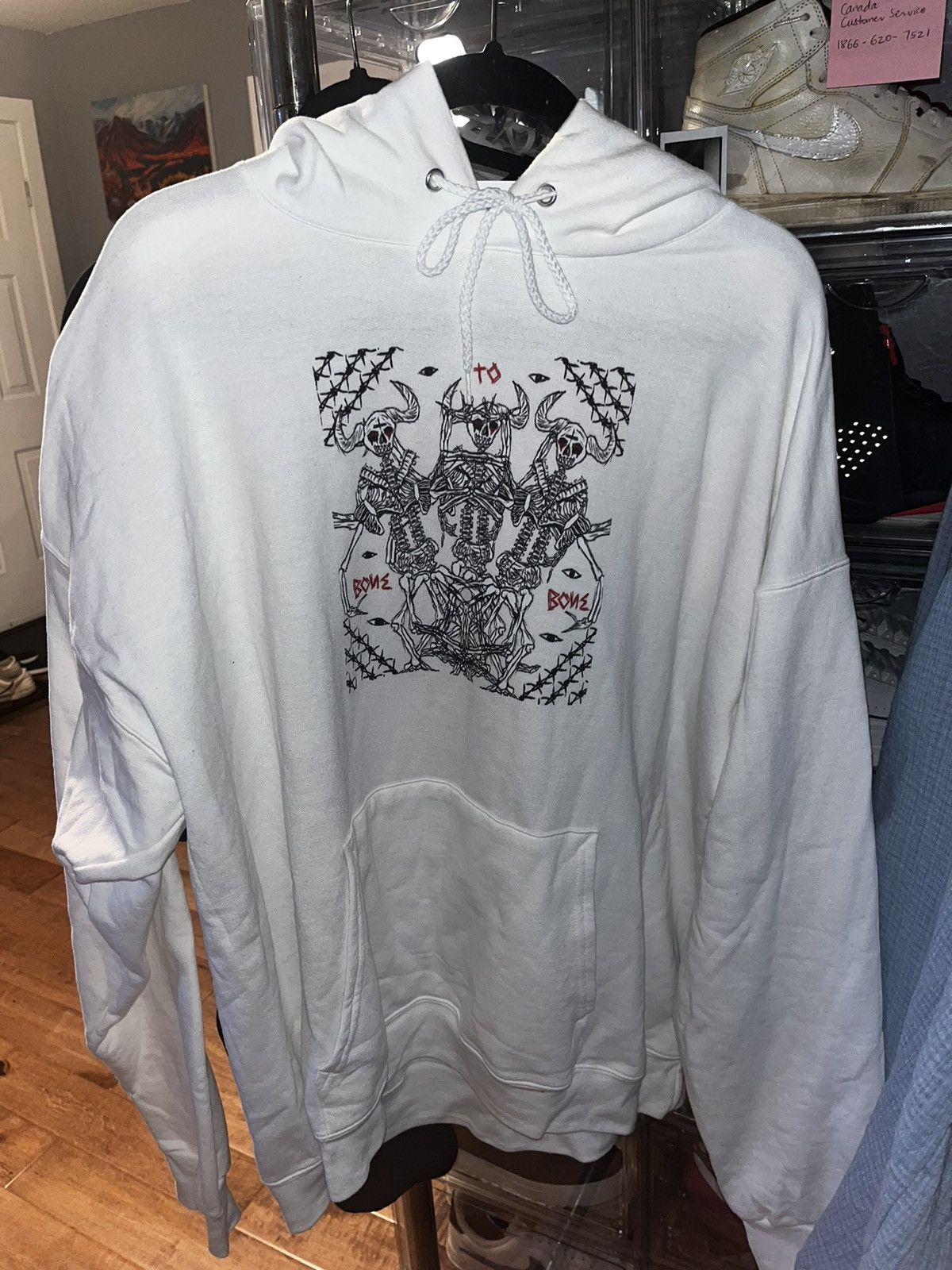 Other custom print bone to bone hoodie Size US XXL / EU 58 / 5 - 1 Thumbnail