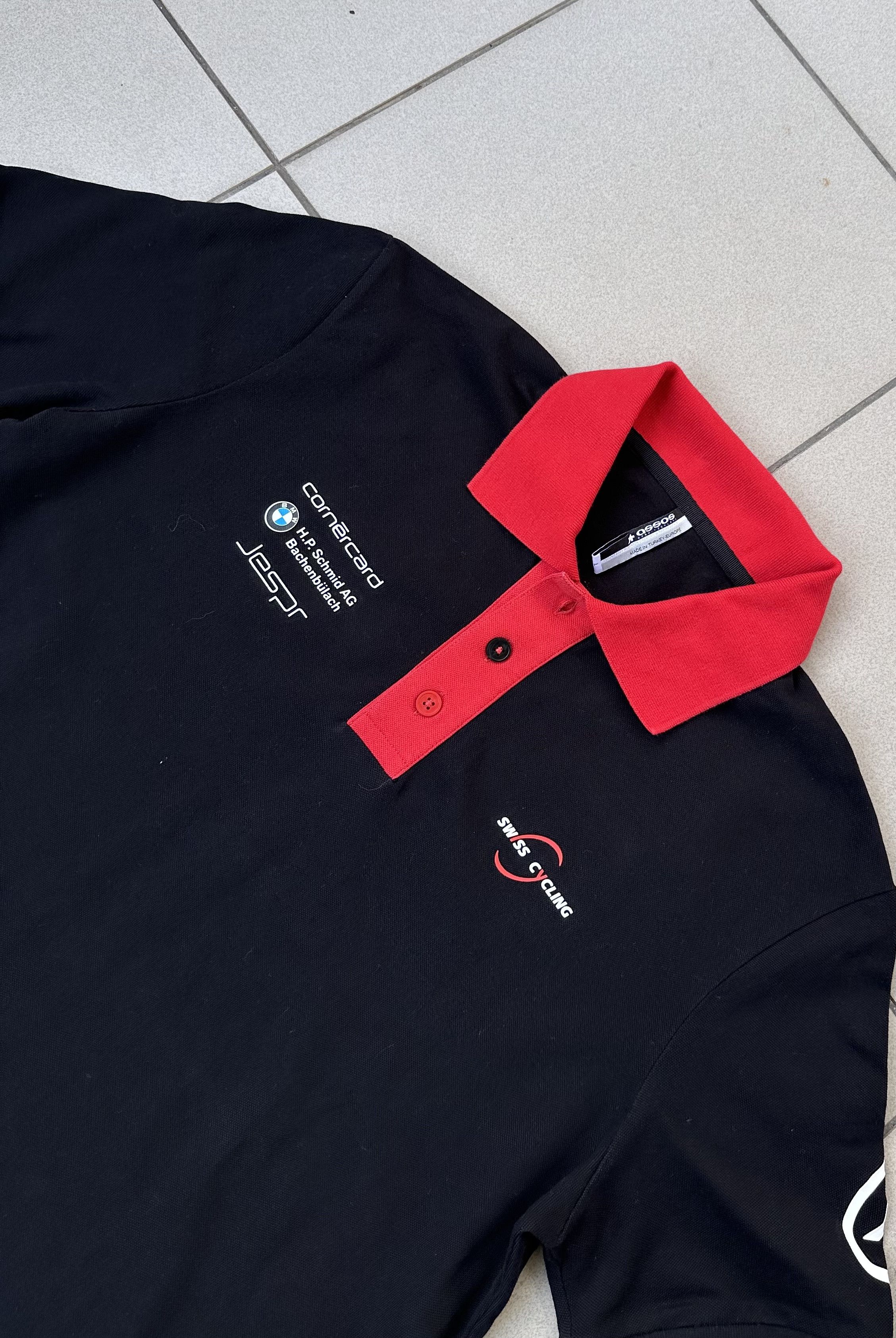 BMW × Vintage Vintage BMW Swiss Cycling Suisse polo tee L Size US L / EU 52-54 / 3 - 2 Thumbnail
