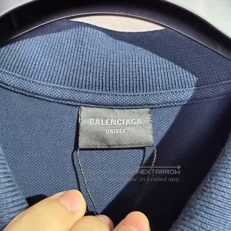 Balenciaga Balenciaga Distressed Polo Short Sleeve Size US M / EU 48-50 / 2 - 4 Thumbnail