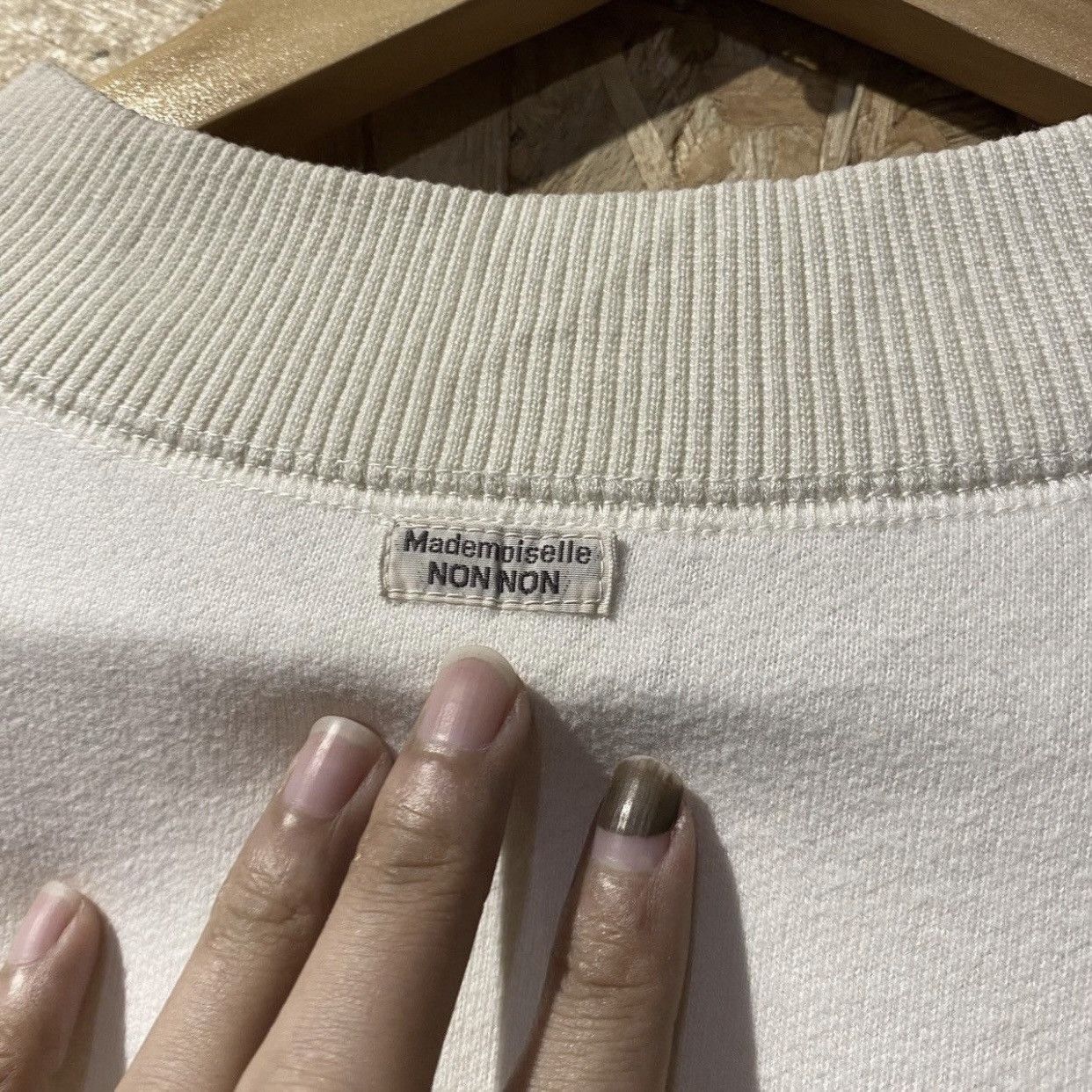 Mademoiselle Non Non Mademoiselle Non Non Japanese Brand Basic Logo Sweatshirt Size US XL / EU 56 / 4 - 11 Thumbnail
