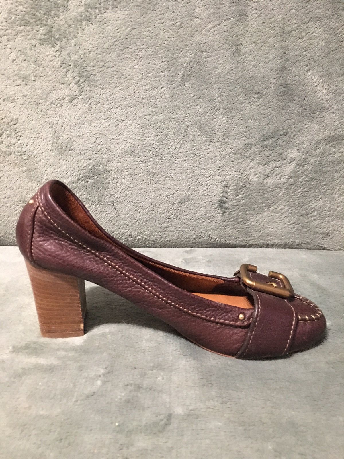 Chloe CHLOE Leather Brown Buckle Heels Pumps EU 38 Size US 8 / IT 38 - 4 Thumbnail