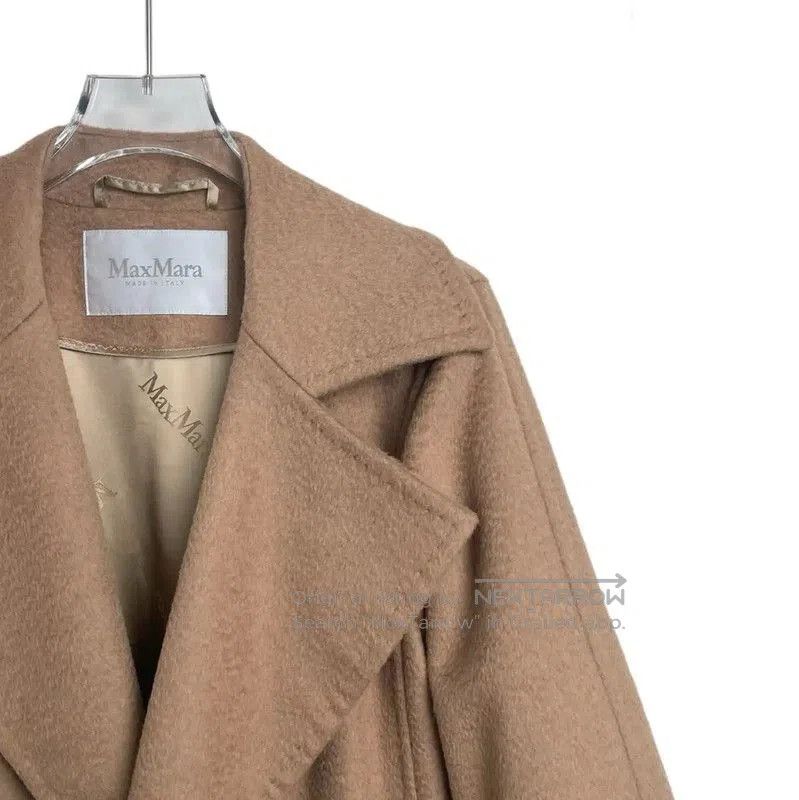 Max Mara MaxMara Khaki Women's Coat in Size M . Size M / US 6-8 / IT 42-44 - 3 Thumbnail