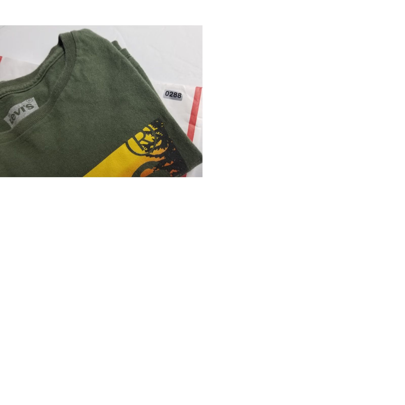 Levi's Levi's Men's T-Shirt Green Logo Long Sleeve Crew Neck XL Classic Fit Shirt Graphic Print Size US XL / EU 56 / 4 - 9 Thumbnail