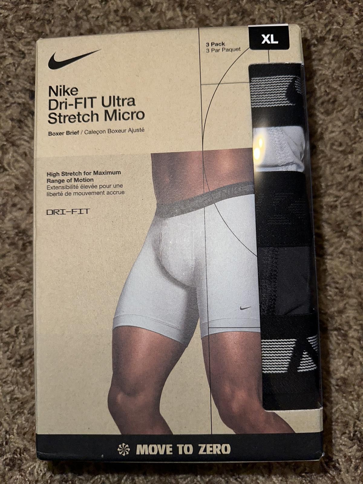 Nike Nike Men’s Dri-Fit Essential Micro Boxer 3 Pack Size ONE SIZE - 1 Thumbnail