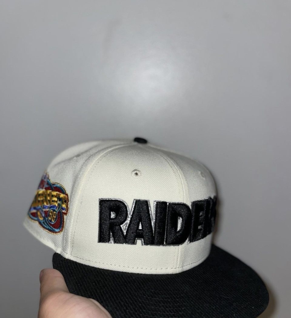 image of Myfitteds Las Vegas Raiders Nfl Draft 98 Corduroy Size 7 1/8 in White, Men's