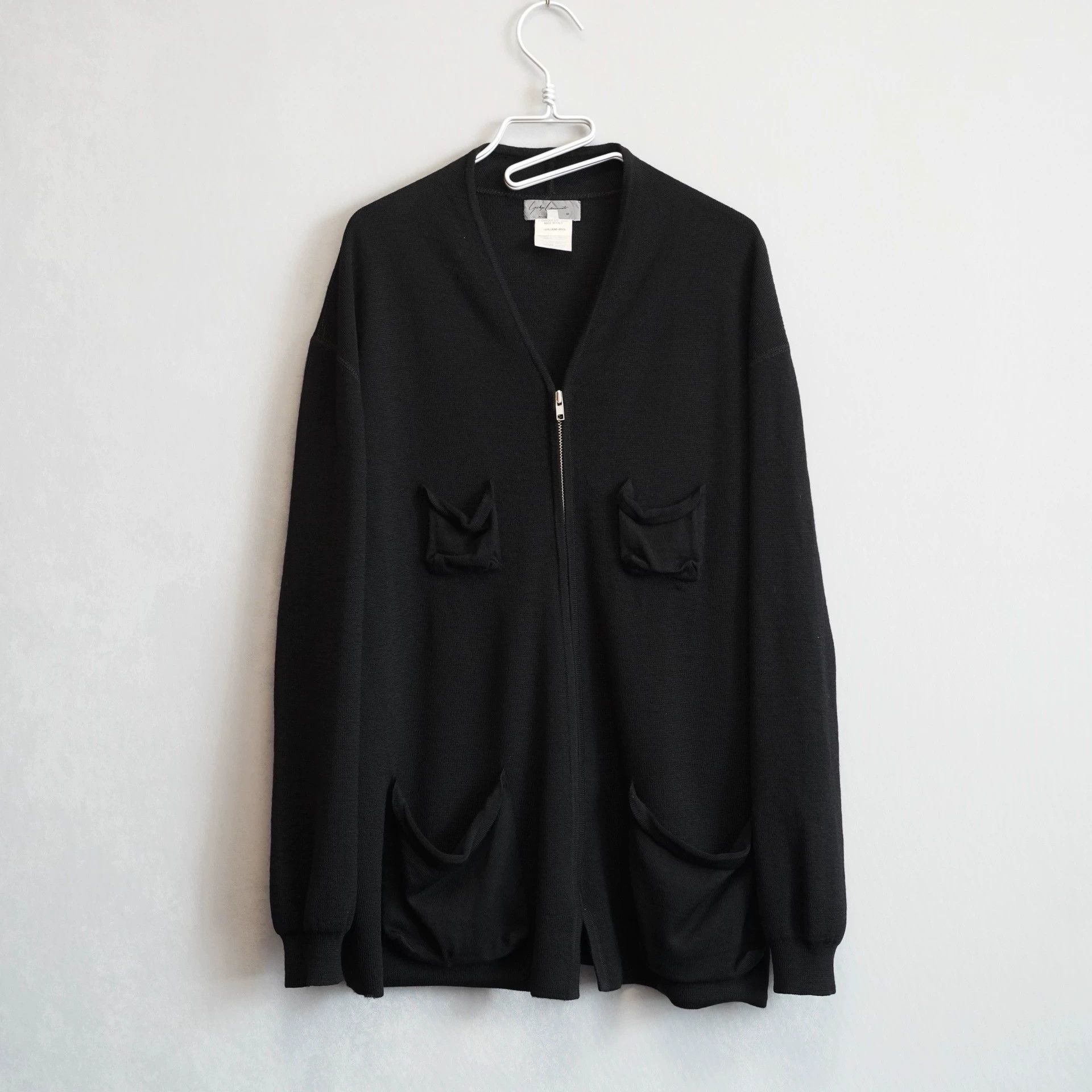 Yohji Yamamoto Yohji Yamamoto 90AW Wool 4-Pocket Zip Cardigan Black M Size US M / EU 48-50 / 2 - 2 Thumbnail