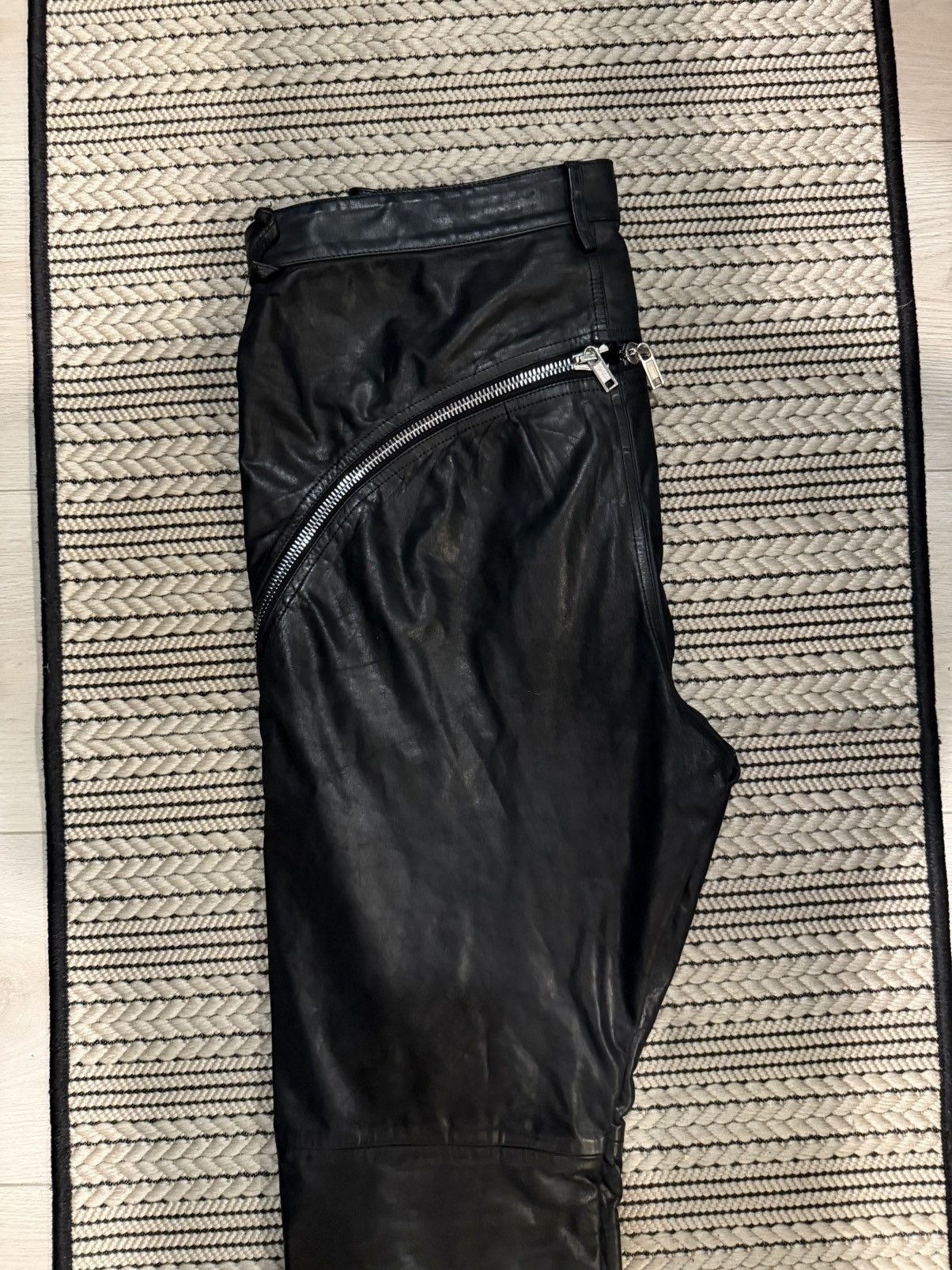 Rick Owens Rick Owens Leather Bolan Banana Size US 30 / EU 46 - 12 Thumbnail