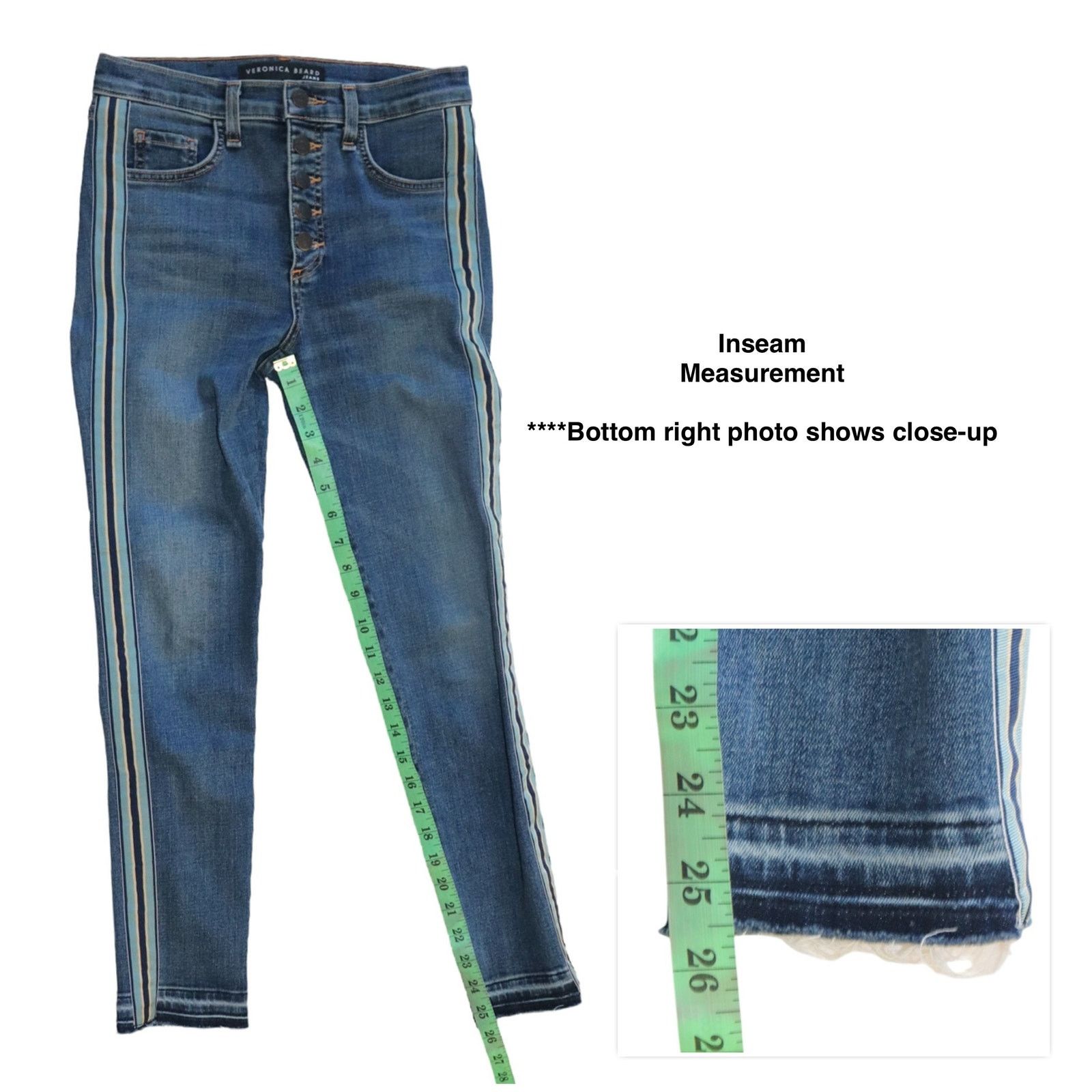 Veronica Beard Veronica Beard Debbie 10” Skinny Jean Size 25 Size 25" / US 0 / IT 36 - 7 Thumbnail