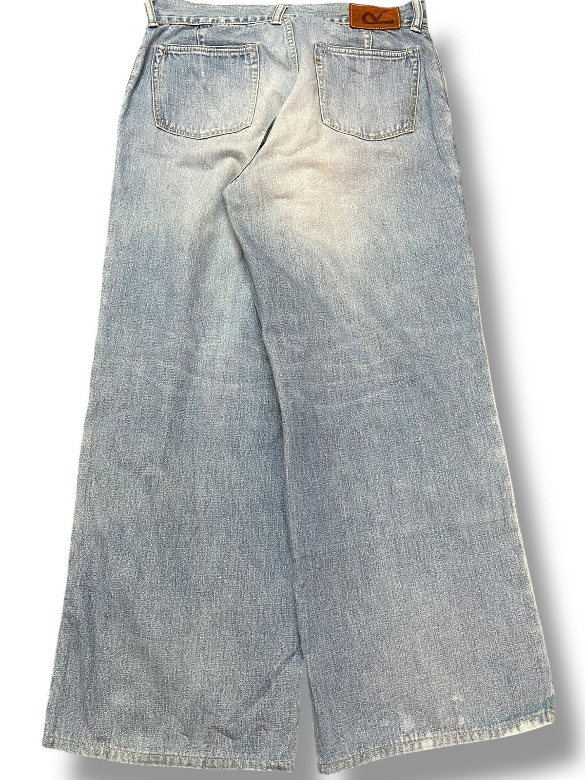 45rpm Vintage 45rpm Baggy Wide Leg Faded Denim Size US 29 - 5 Thumbnail