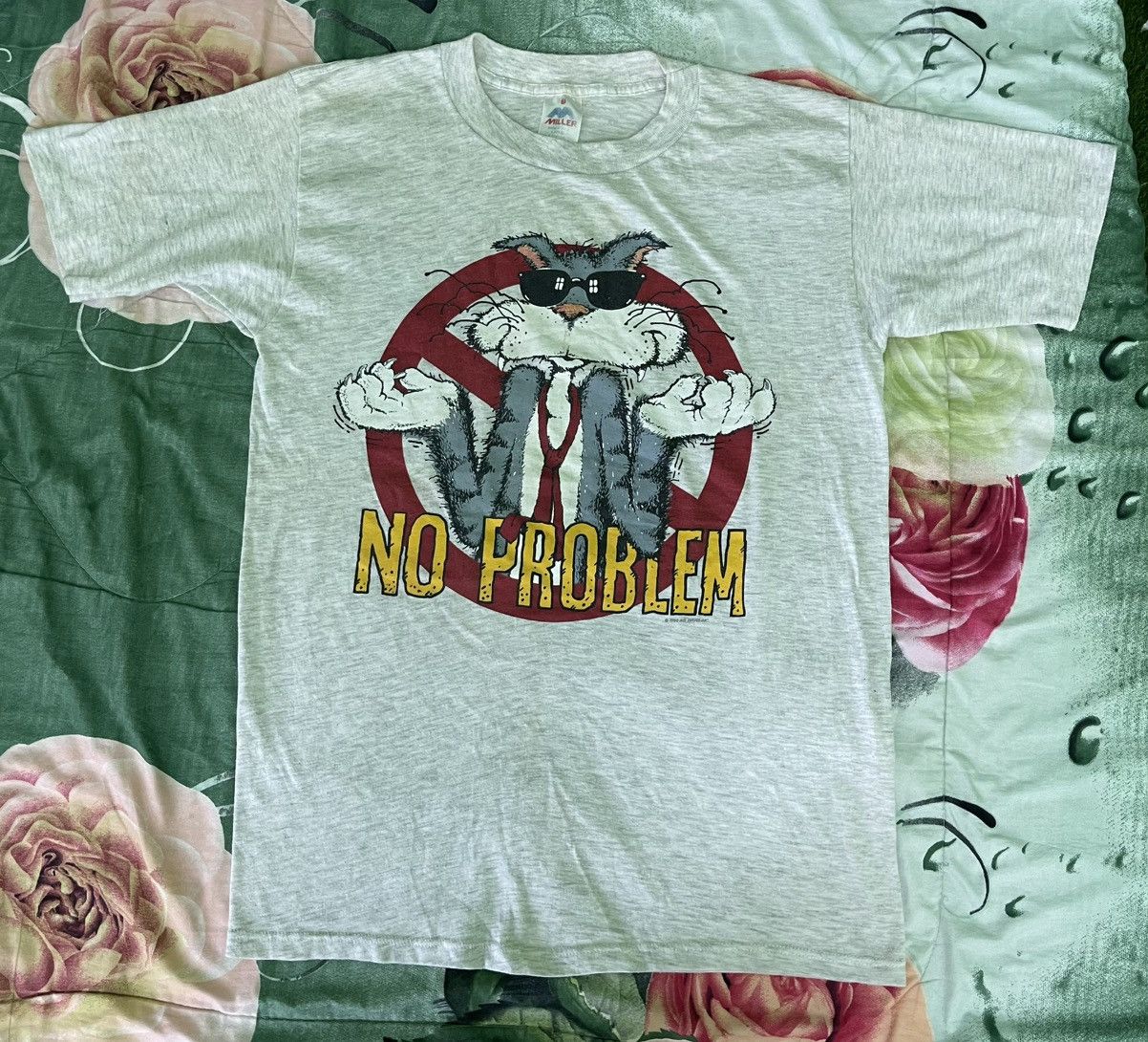 Vintage vintage art 1988s "No Problem" t-shirt features T-Shirt Size US L / EU 52-54 / 3 - 6 Thumbnail