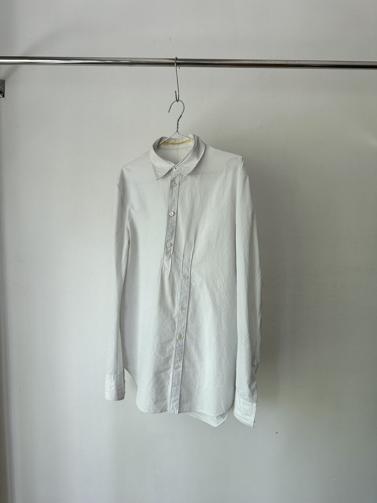 Carol Christian Poell Carol Christian Poell Dead End Button Stayed White Shirt Size US M / EU 48-50 / 2 - 2 Thumbnail