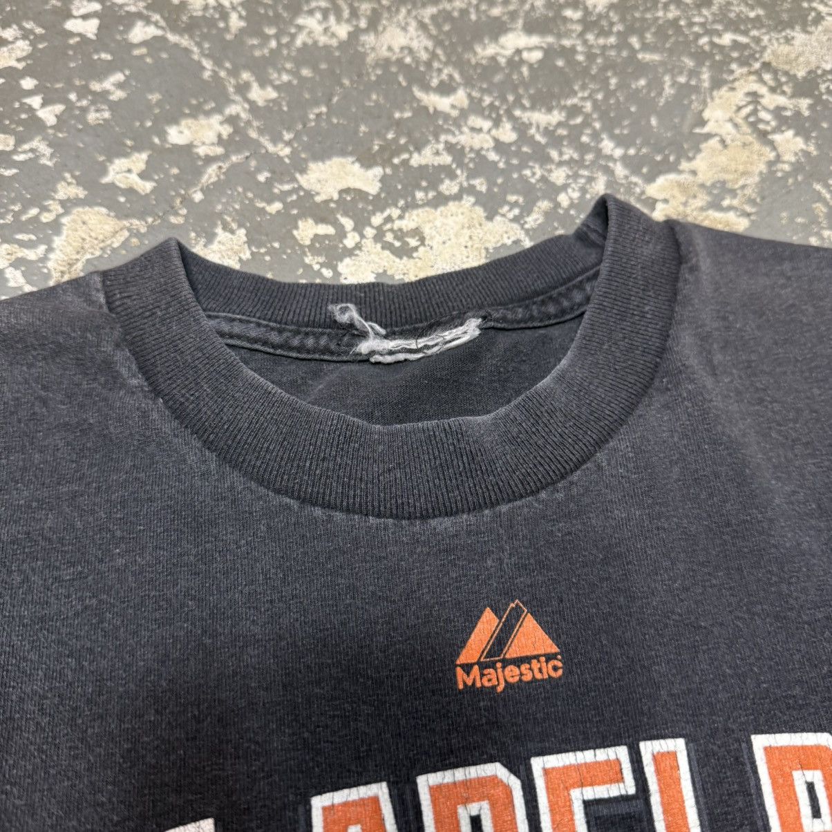 NHL Vintage Philadelphia Flyers Black/Orange 90s NHL Tshirt Size US XL / EU 56 / 4 - 5 Thumbnail