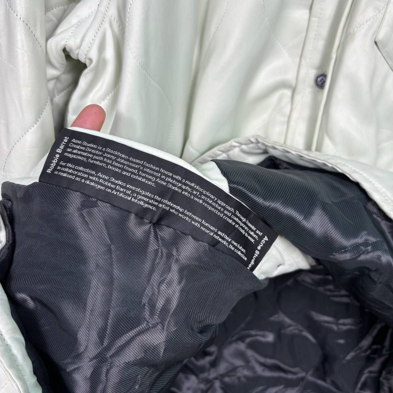 Acne Studios Acne Studios X Robbie Barrat FW20 Quilted Jacket Mint Green Size US L / EU 52-54 / 3 - 8 Thumbnail