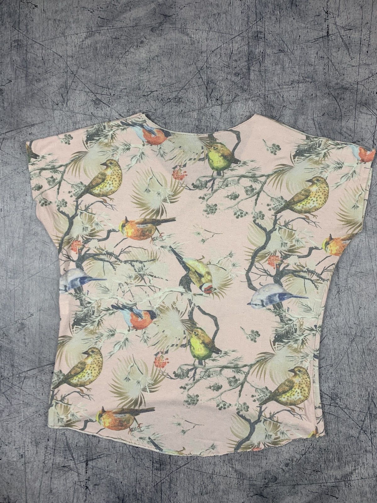 Other Viola Borghi Flower Pattern T-Shirt V-Neck Pink Short Sleeve Size L / US 10 / IT 46 - 7 Thumbnail