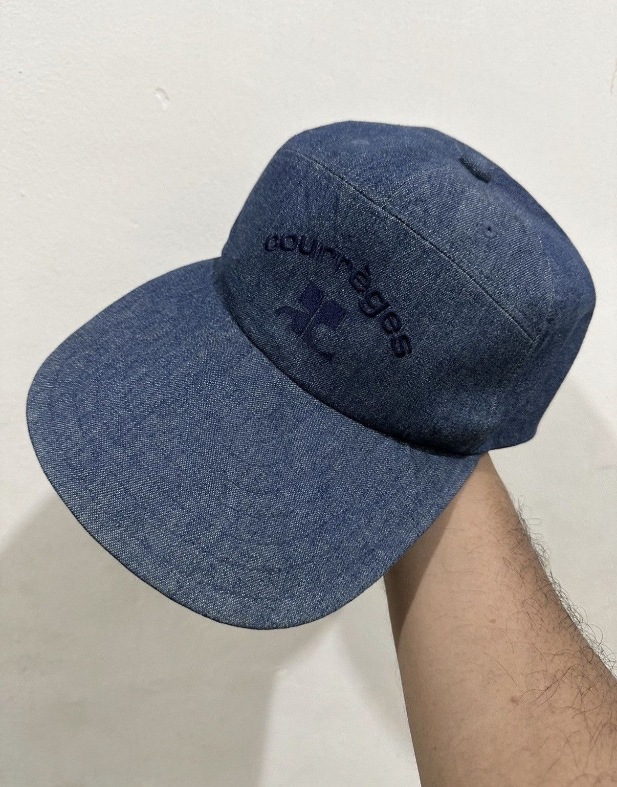 Courreges VTG Courreges Denim Hat Size ONE SIZE - 2 Thumbnail