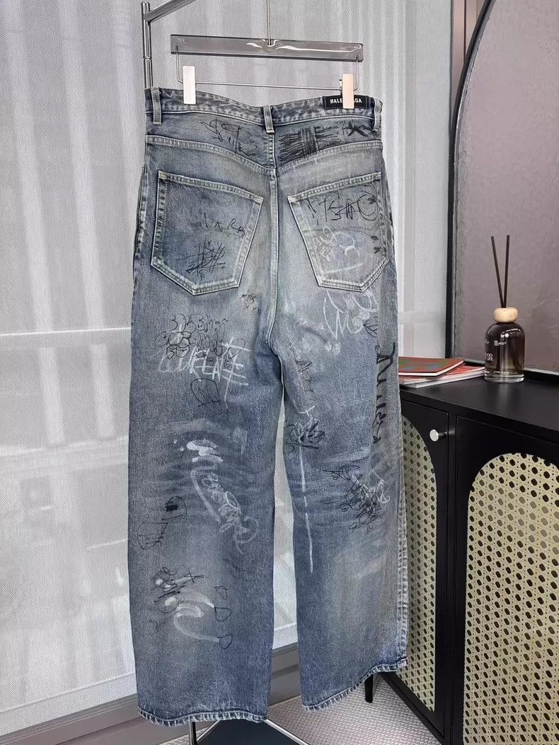 Balenciaga Balenciaga new blue hand Size US 29 - 2 Thumbnail