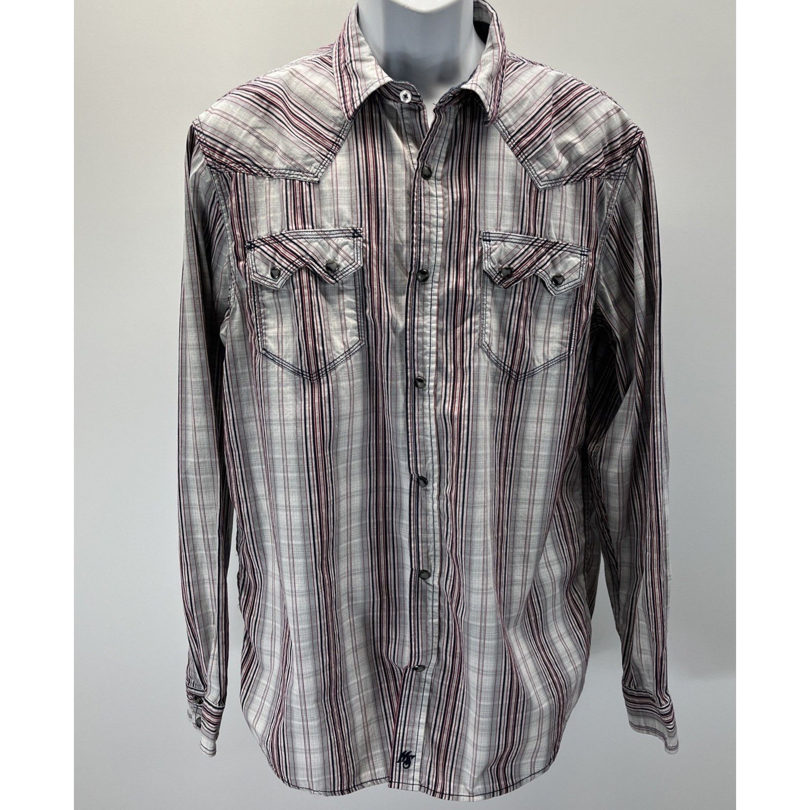 Other Moonshine Spirit by Brad Paisley Men's L Shirt Gray Plaid Size US L / EU 52-54 / 3 - 1 Thumbnail