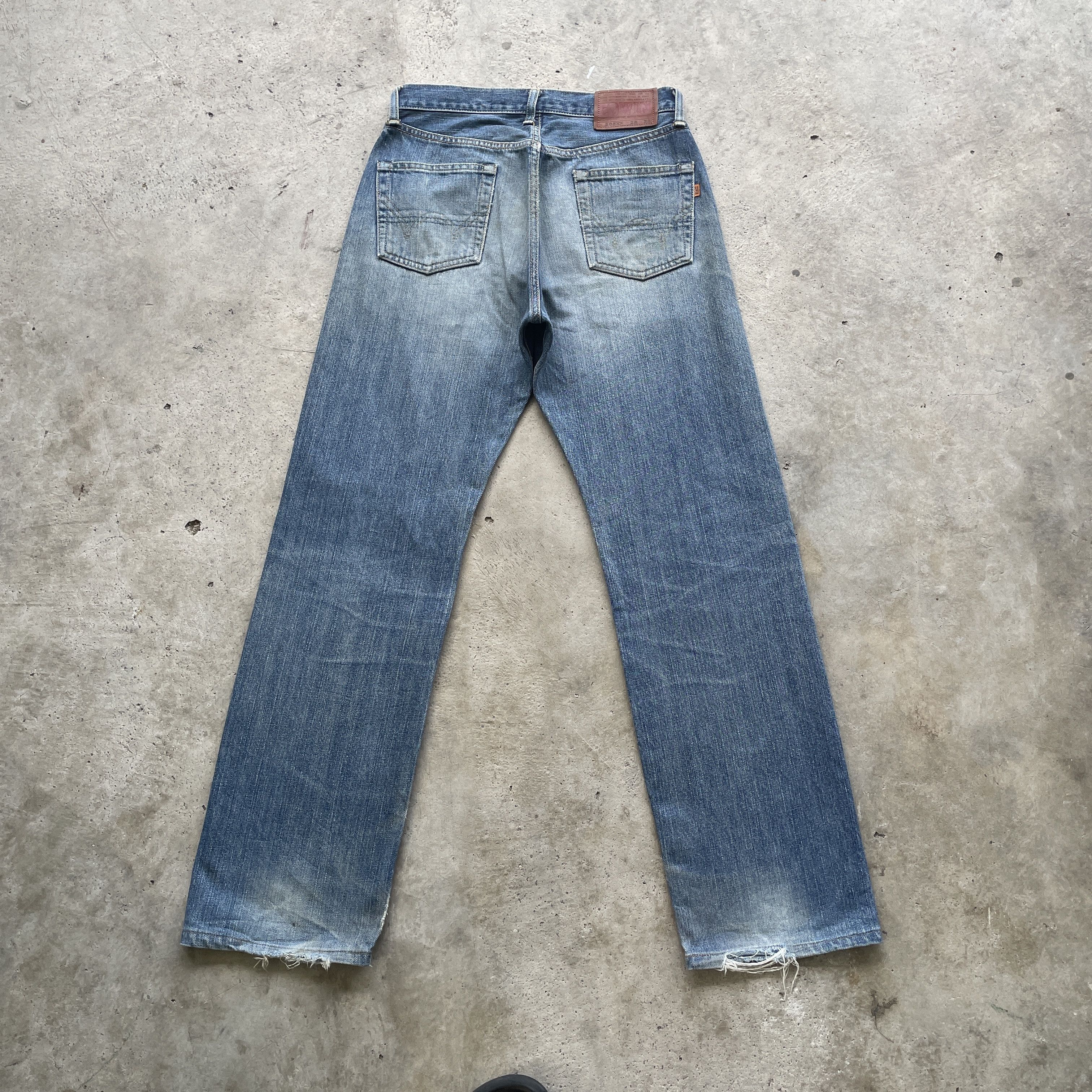 Japanese Brand VINTAGE EDWIN 505xx SELVEDGE DISTRESSED FADED JEANS PANTS Size US 29 - 13 Thumbnail