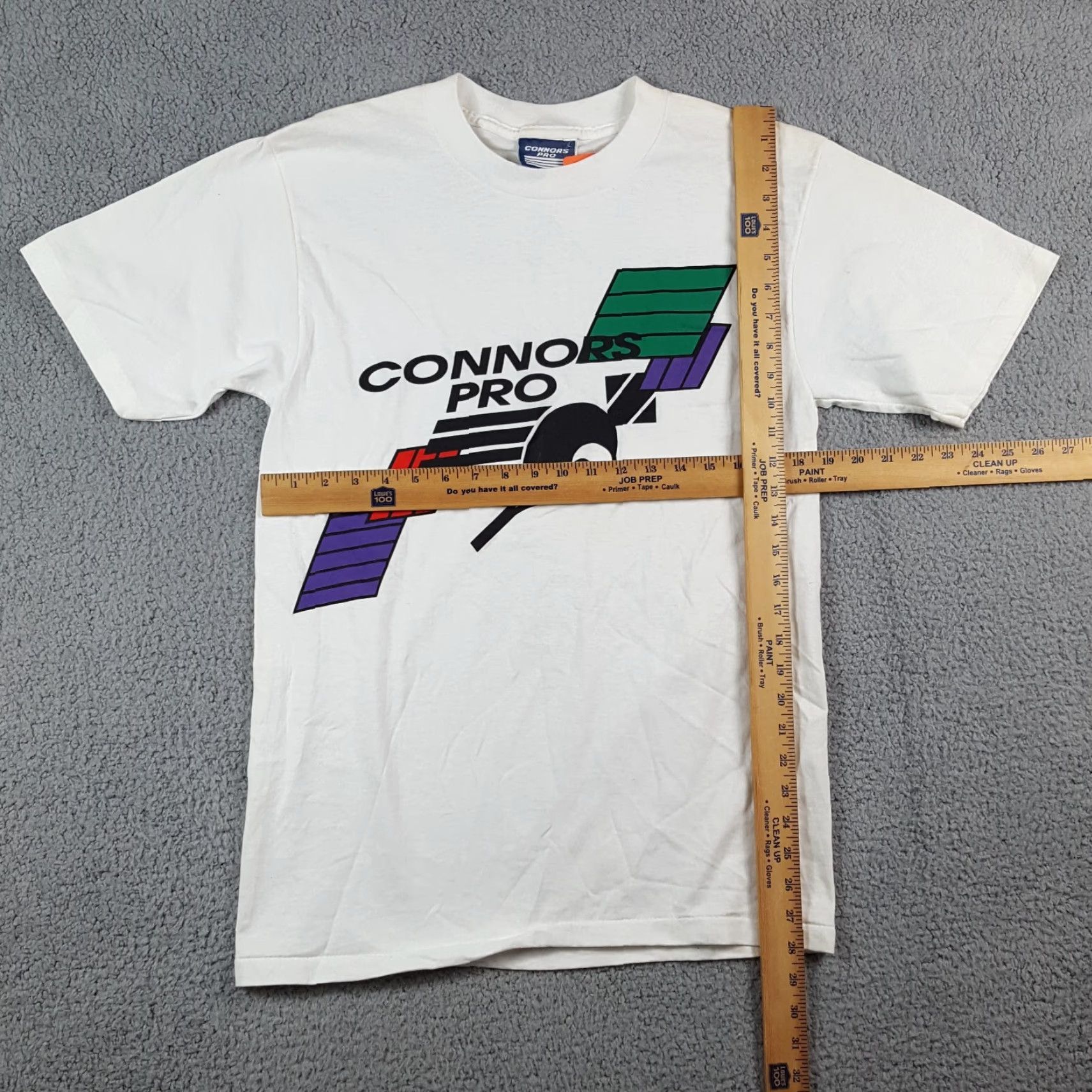 Vintage VINTAGE 90s Connors Pro Tennis T-Shirt Adult Small White Athletic Preppy Sports Mens Size US S / EU 44-46 / 1 - 6 Thumbnail