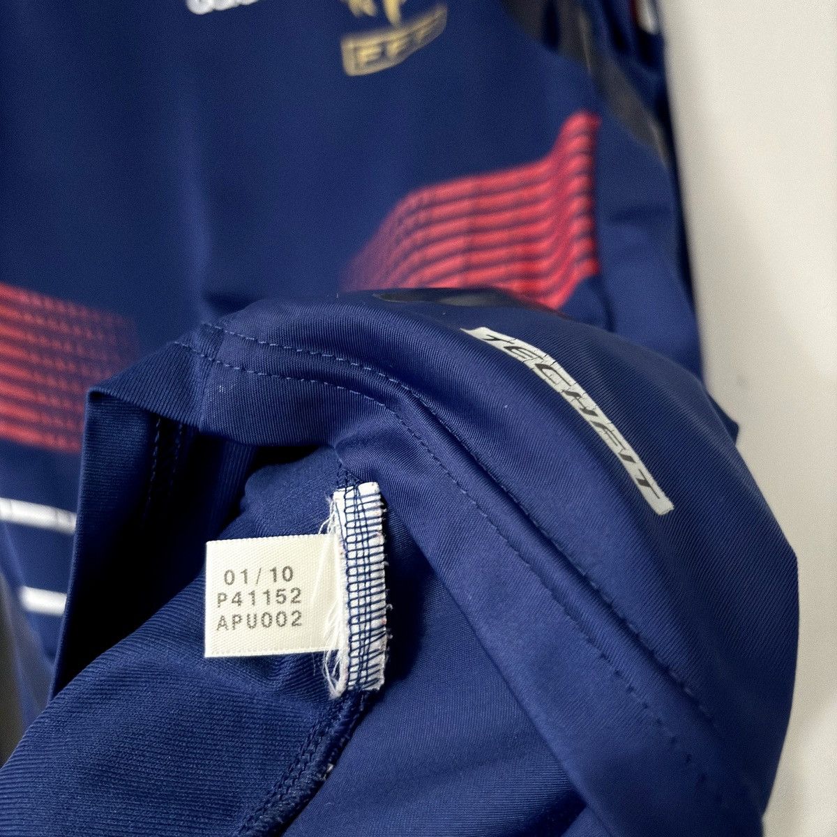 Adidas × Vintage 2010 2012 France Match Long Issue Adidas Home Soccer Jersey Size US L / EU 52-54 / 3 - 8 Thumbnail