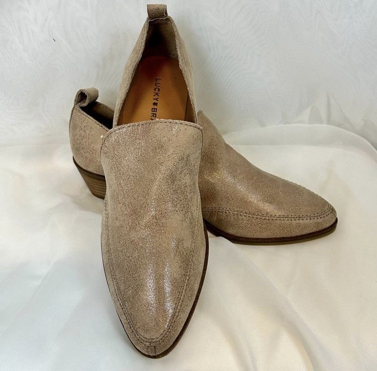 Lucky Brand Lucky Brand Mahzan Leather Women’s Slip On Bootie Loafer Size US 8 / IT 38 - 3 Thumbnail