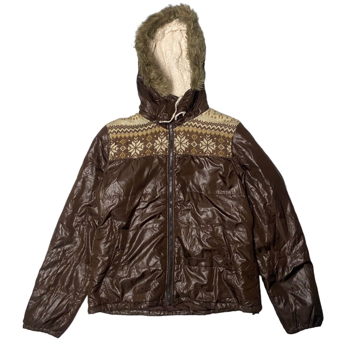 image of Hysteric Glamour x If Six Was Nine 2000's Sky Bomber Fur Navajo Jacket in Brown, Men's (Size Medium