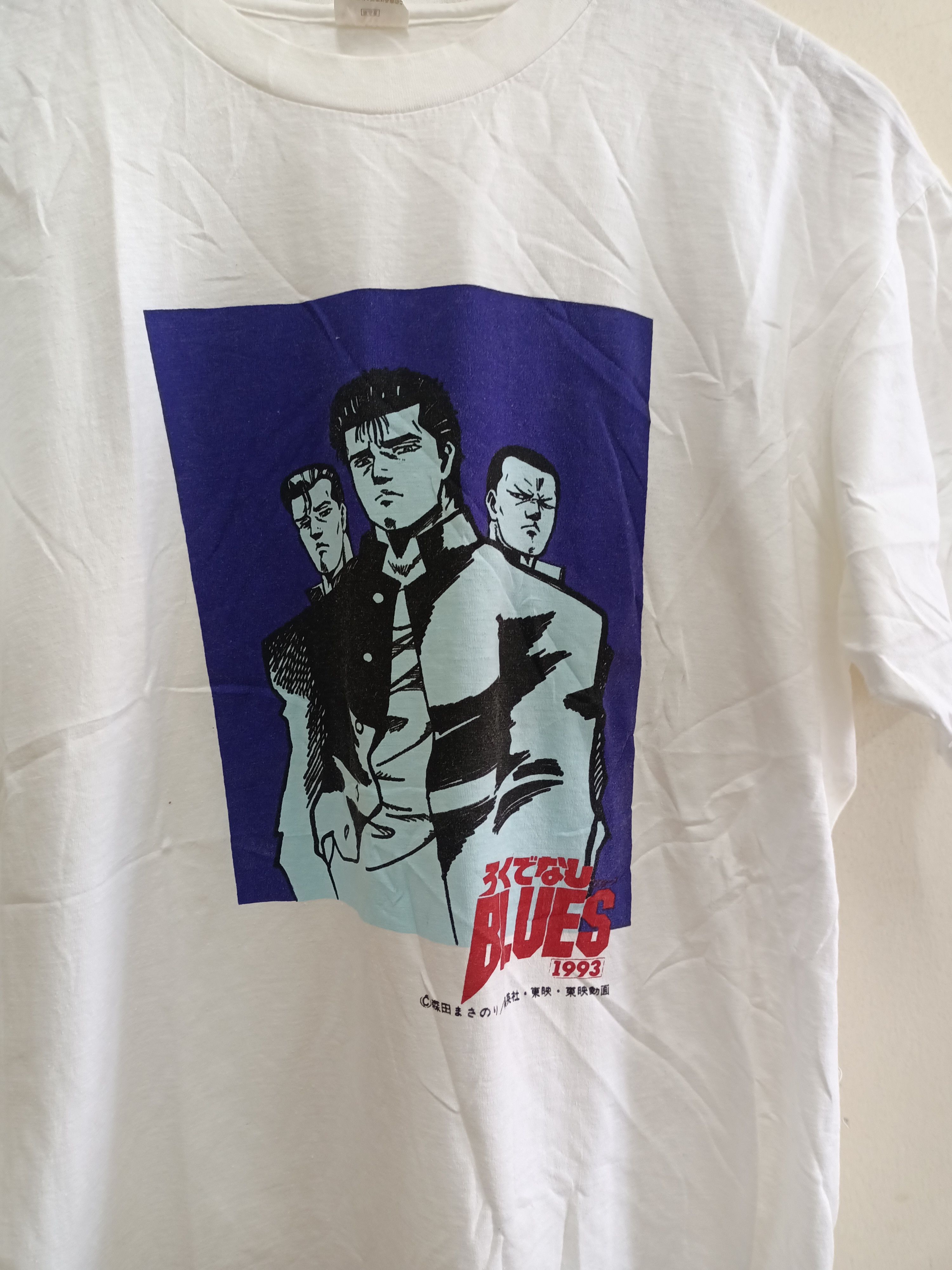 Anime Vintage Rokudenashi Blues 1993 japan anime by Banpresto Size US L / EU 52-54 / 3 - 7 Thumbnail