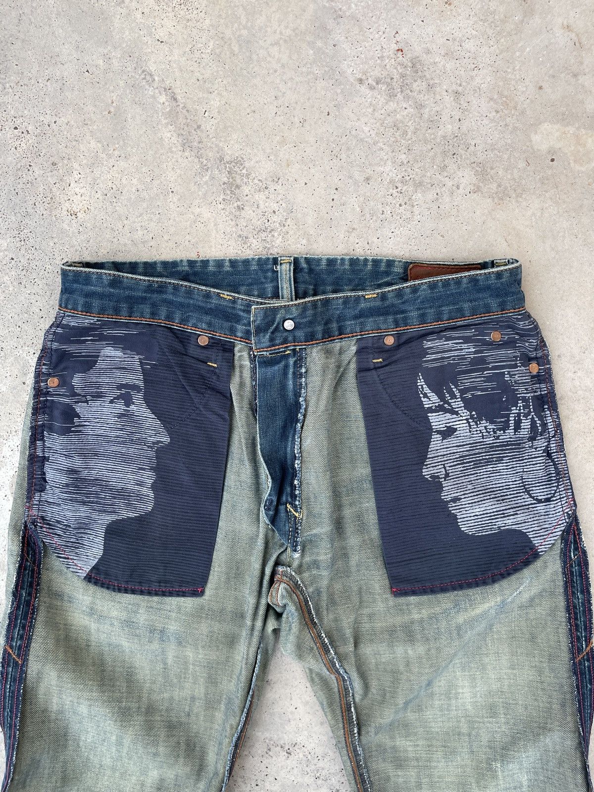 Levi's × Levi's Vintage Clothing × Vintage Levi’s Red Vintage Y2K Faded Blue Denim Jeans Size US 32 / EU 48 - 8 Thumbnail
