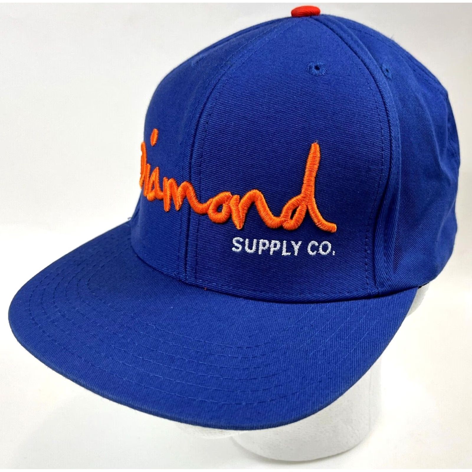Diamond Supply Co. Diamond Supply Co. Snapback Hat Embroidered Blue Unisex Adults One Size Adjustable Cotton Streetwear 90s Vintage Men Women Boys Girls Size ONE SIZE - 2 Thumbnail