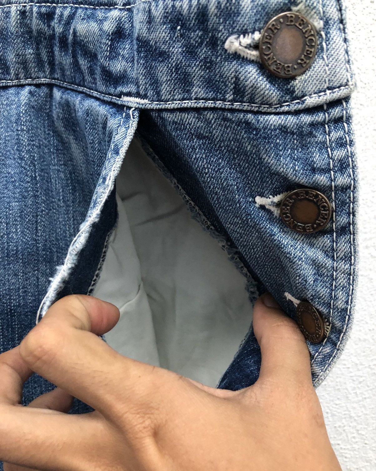 Vintage Vintage Bencer Natural Jeans Overalls Size US 34 / EU 50 - 10 Thumbnail