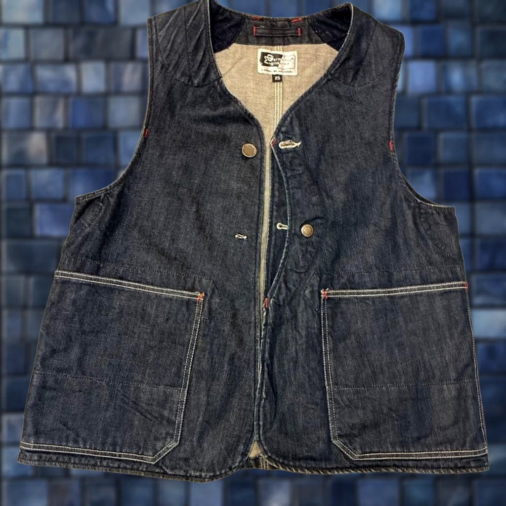 Engineered Garments Engineered Garments Vest Denim Dark Blue Size XS Men's Casual Size US XS / EU 42 / 0 - 1 Thumbnail