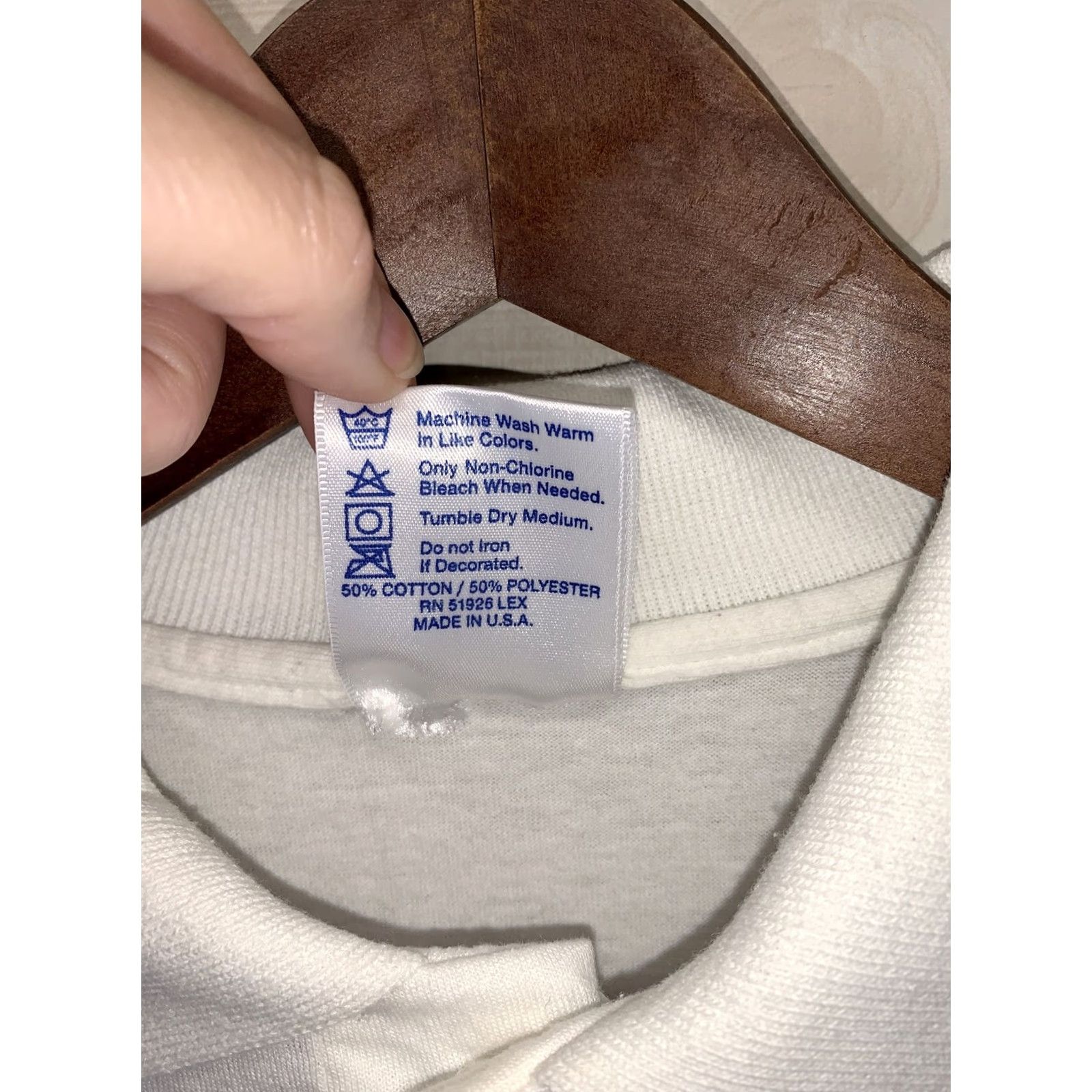 Vintage VINTAGE Lexington Fabrics Polo Shirt Men XL White 1990s Short Sleeve Cotton Blend" Size US XL / EU 56 / 4 - 4 Thumbnail