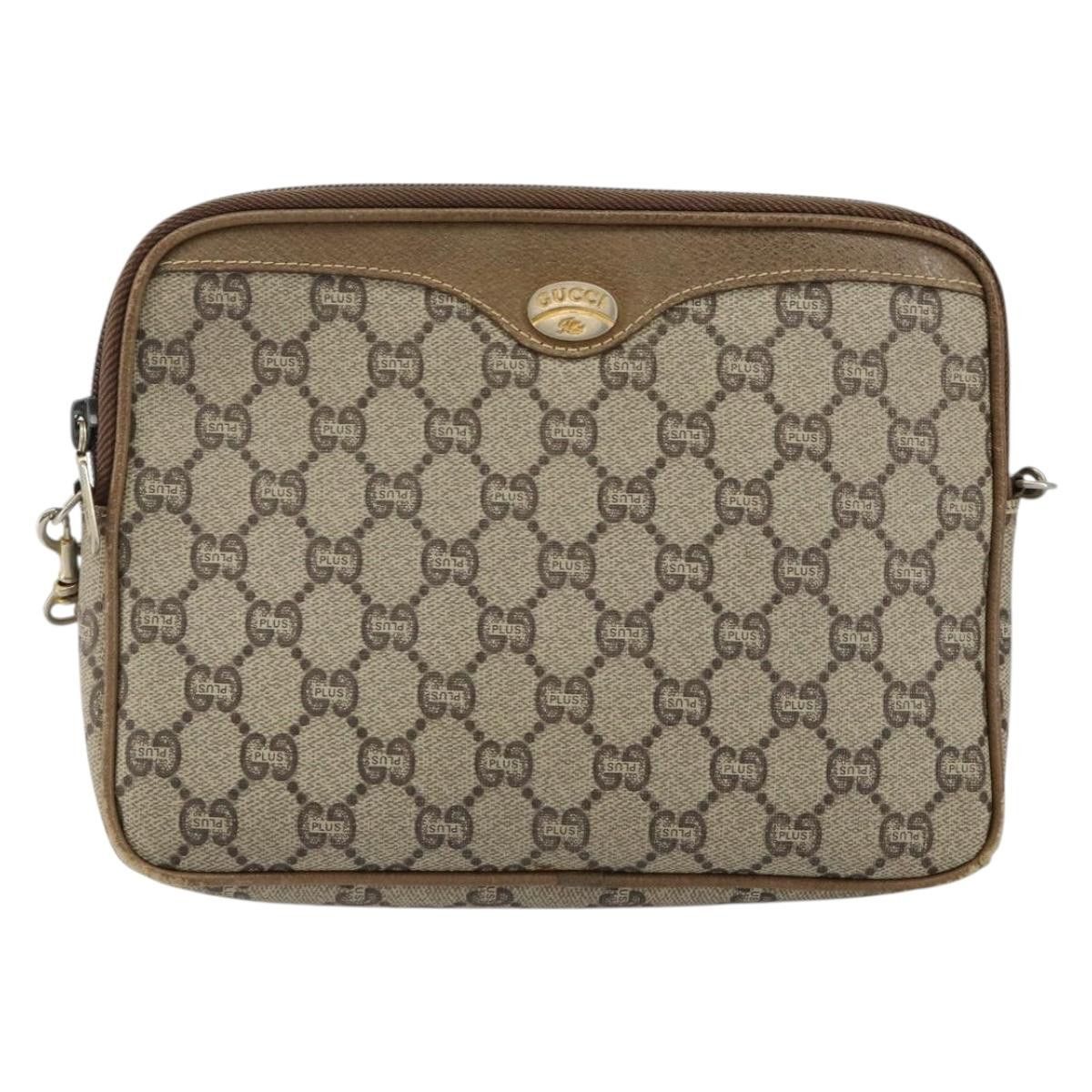 Gucci GUCCI GG Plus Supreme Shoulder Bag Pvc Leather Beige Gold Size ONE SIZE - 2 Thumbnail
