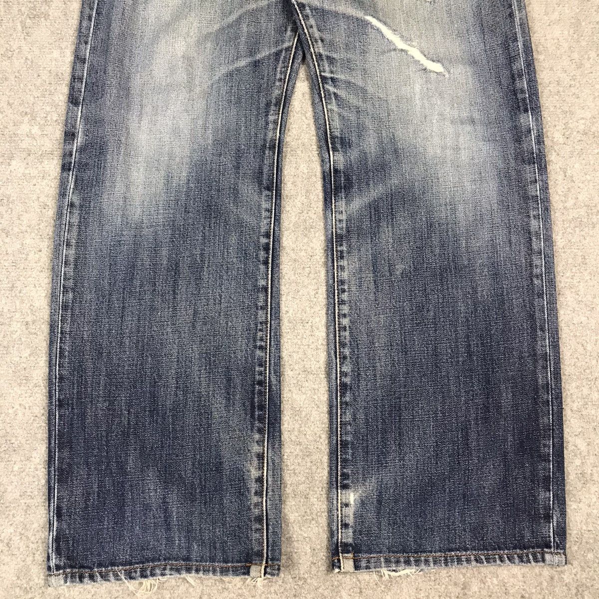 Japanese Brand GOLD RUSH DISTRESSED BAGGY DENIM PANTS Size US 28 / EU 44 - 2 Thumbnail
