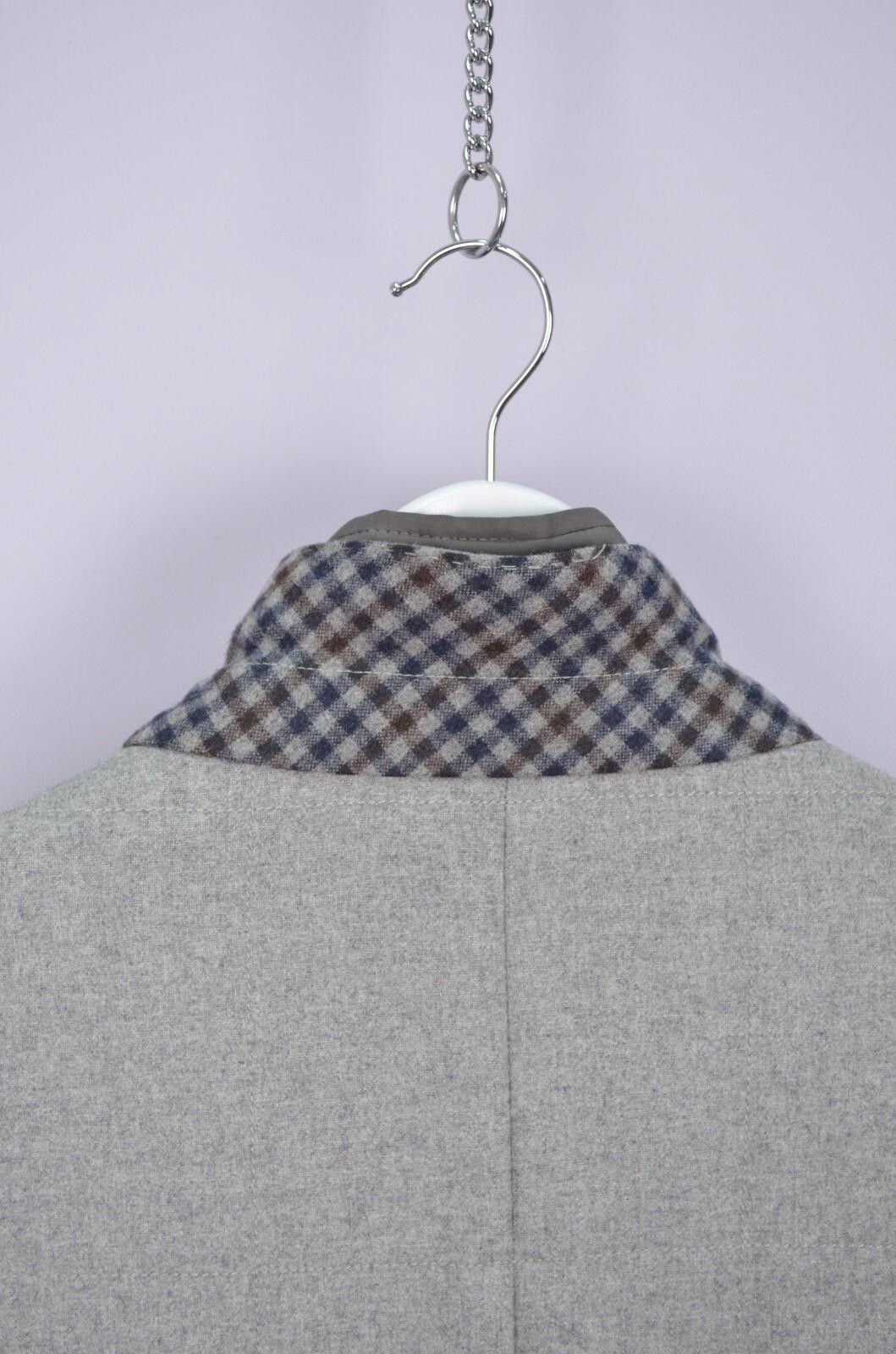 Lubiam Lubiam LBM 1911 Mens Grey Wool Coat Jacket Size 50 / M Size US M / EU 48-50 / 2 - 12 Thumbnail