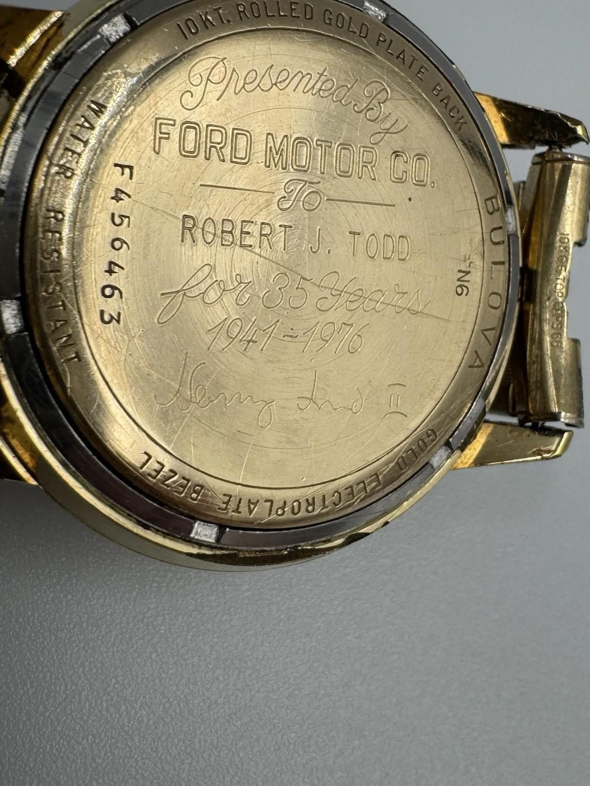 Bulova 1976 Bulova Accutron Watch Henry Ford II 10kt Gold Bulova Size ONE SIZE - 6 Thumbnail