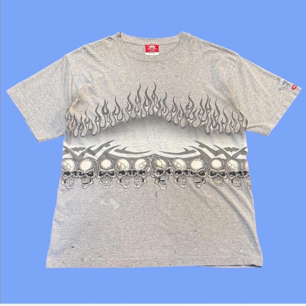 JNCO × Vintage vintage rare tribal skull wrap jnco tee Size US XL / EU 56 / 4 - 1 Thumbnail