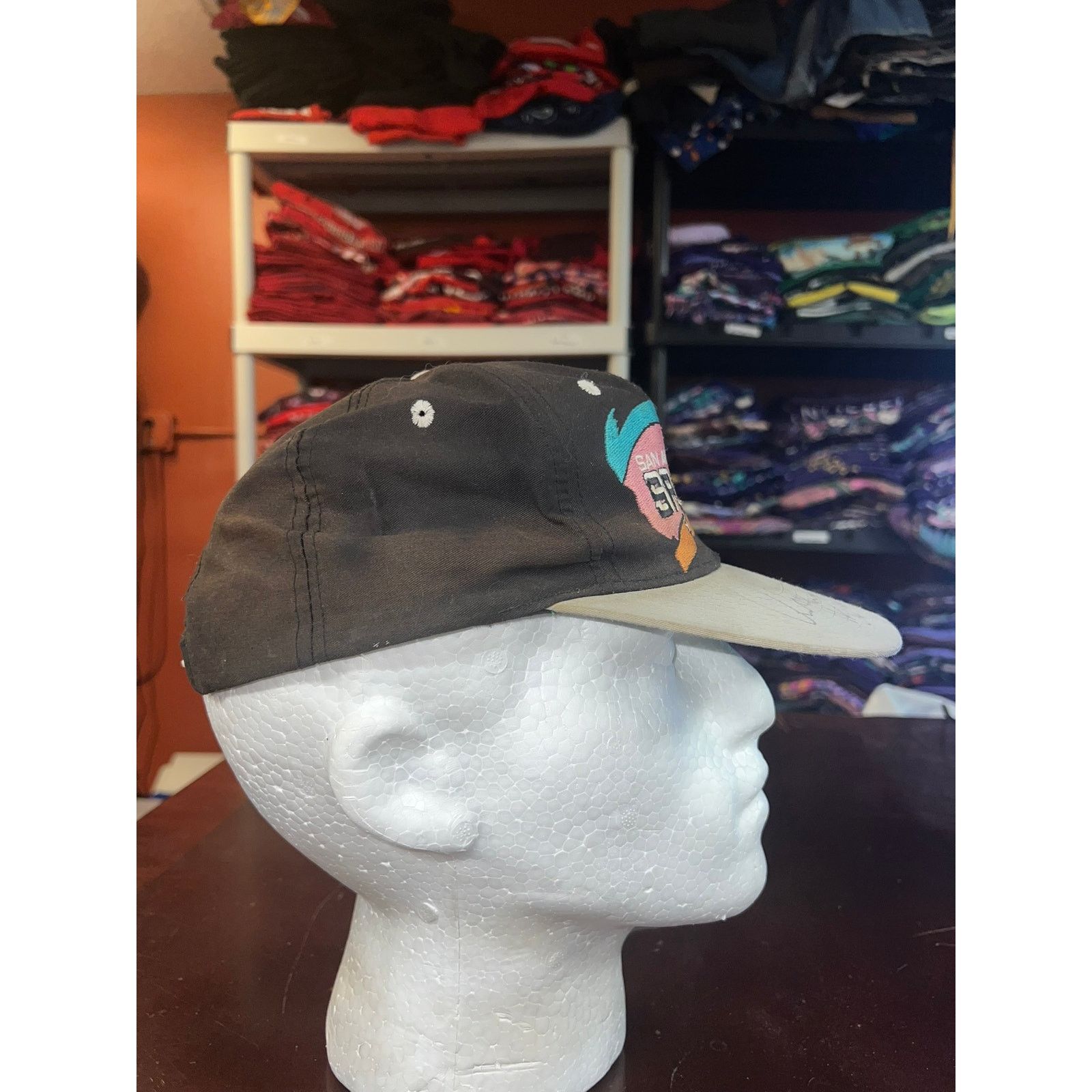 Vintage Vintage San Antonio Spurs Hat Basketball Snapback Signed Size ONE SIZE - 6 Thumbnail