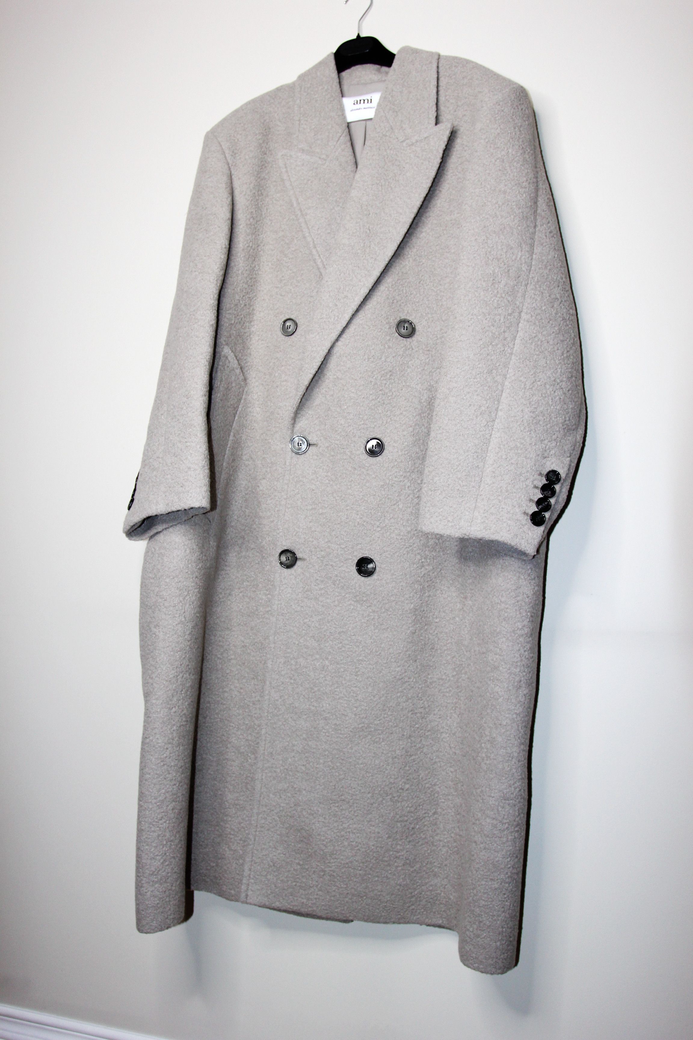 AMI BNWT AW23 AMI ARGYLE BOUCLE OVERSIZED COAT 52 Size US L / EU 52-54 / 3 - 5 Thumbnail